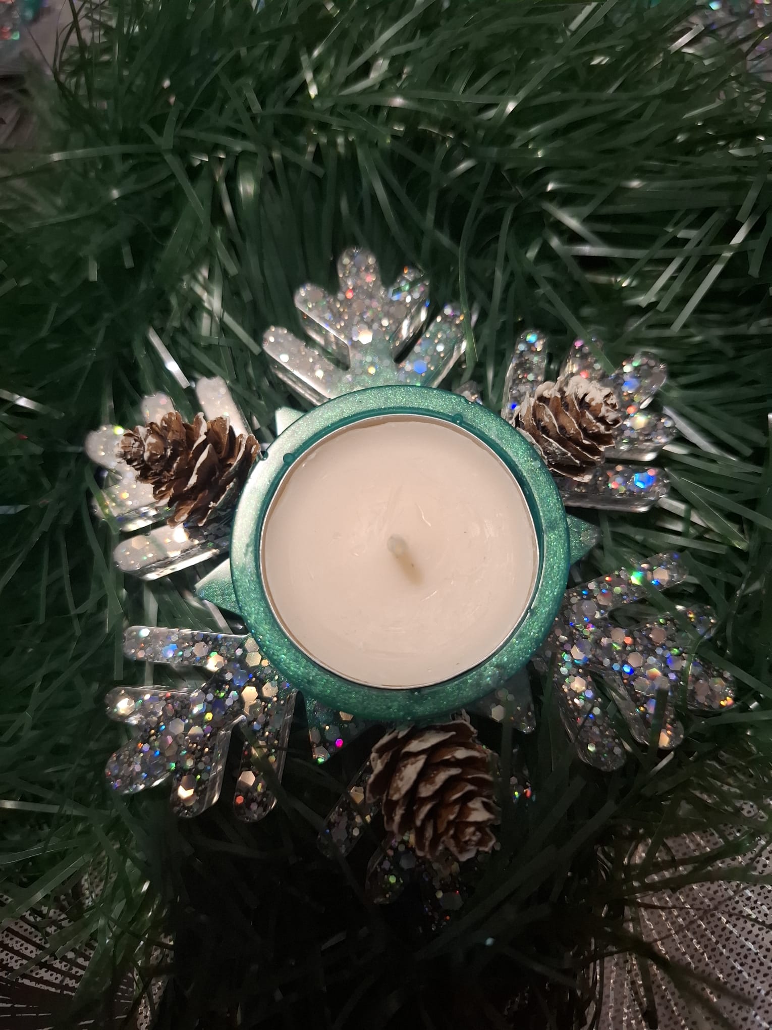 Bougeoir flocon de neige