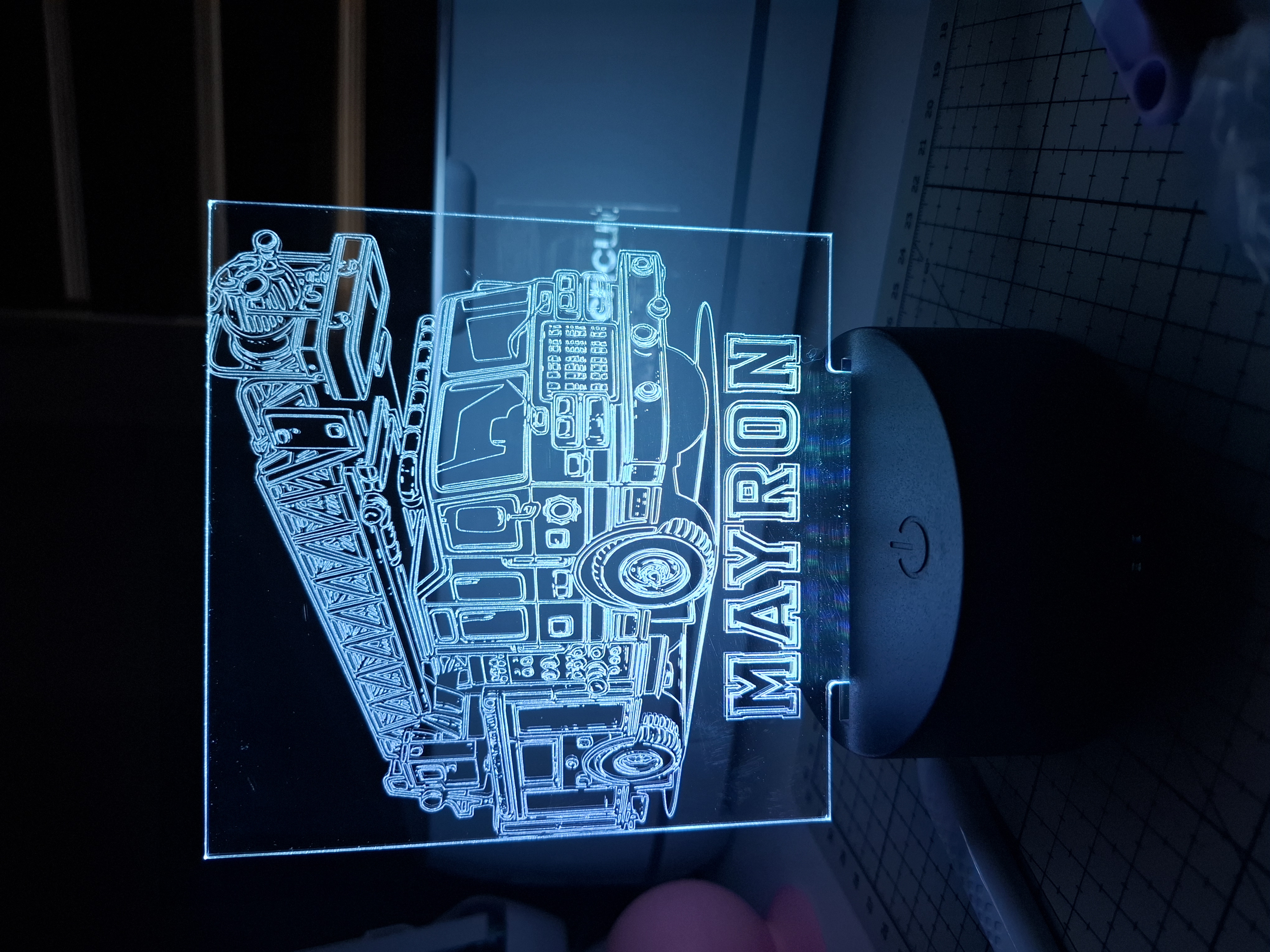 Lampe LED personnalisée