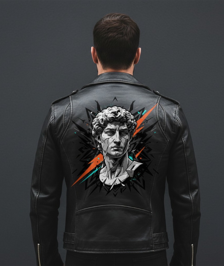 Men’s Artistic Leather Jacket