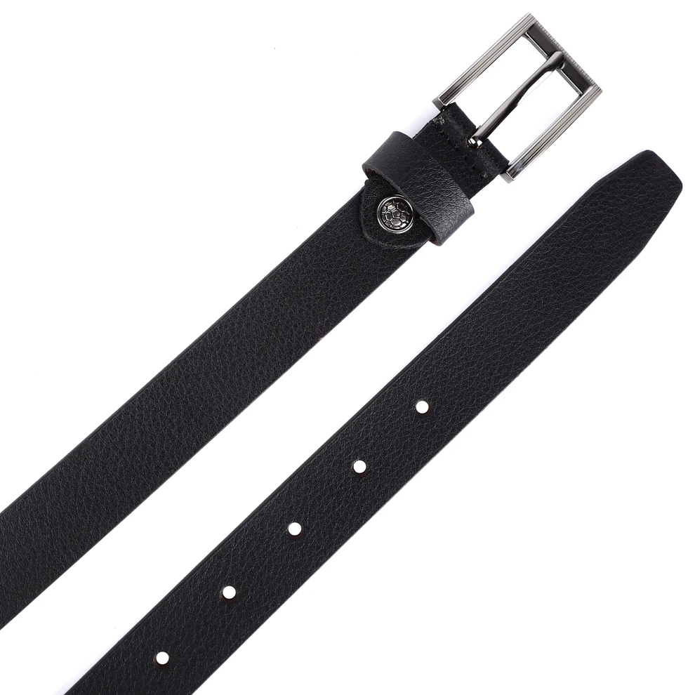 Classic Black Leather Belt