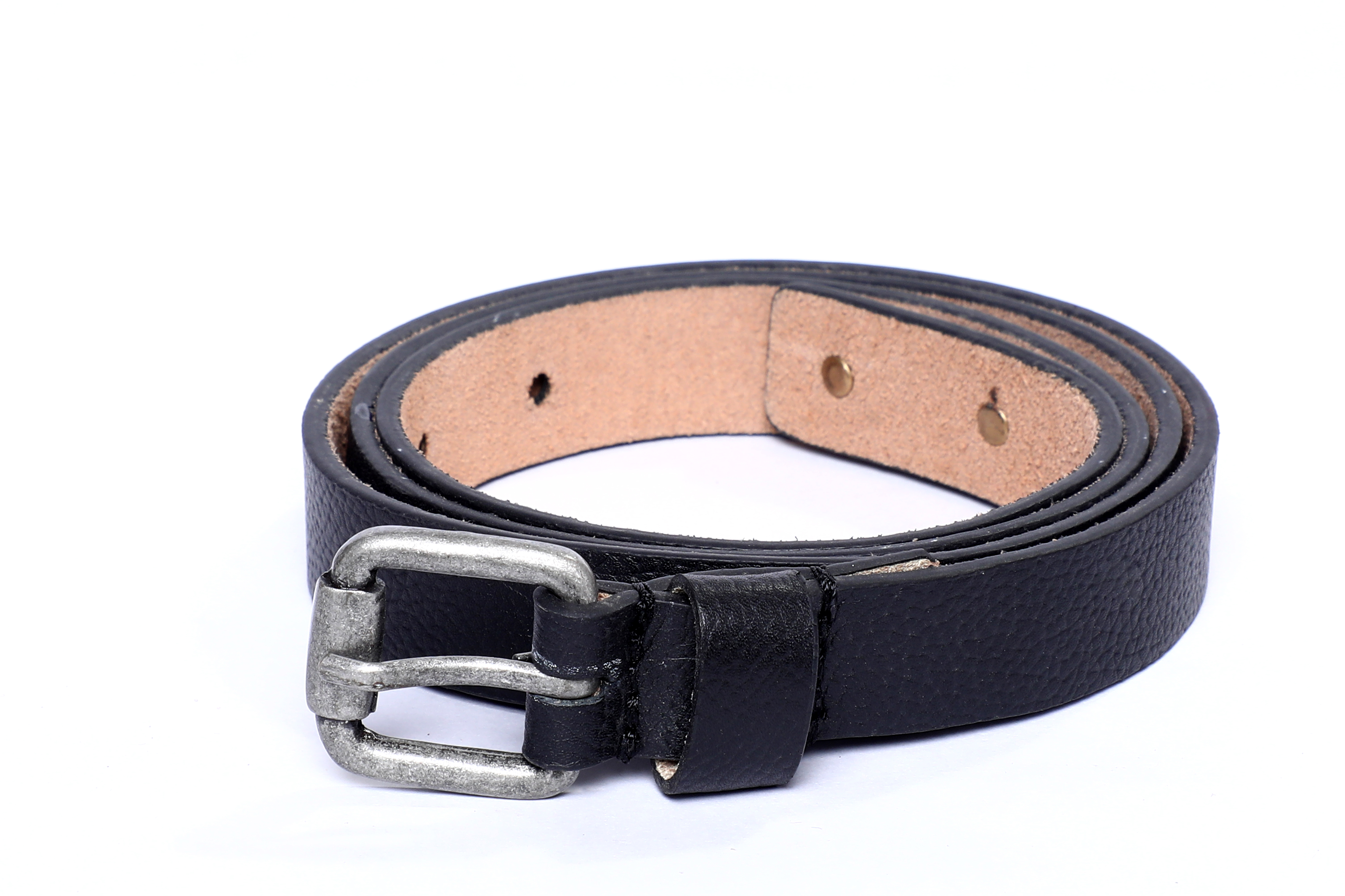 Classic Black Leather Belt