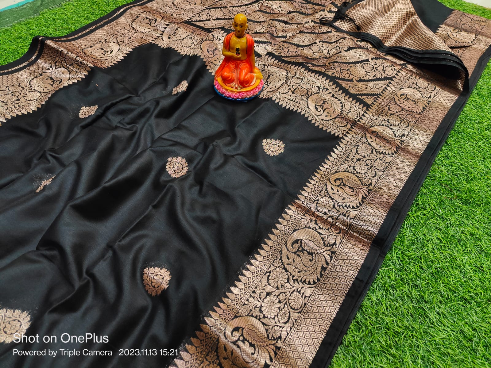 Pure Muga Katan Premium Cotton Saree