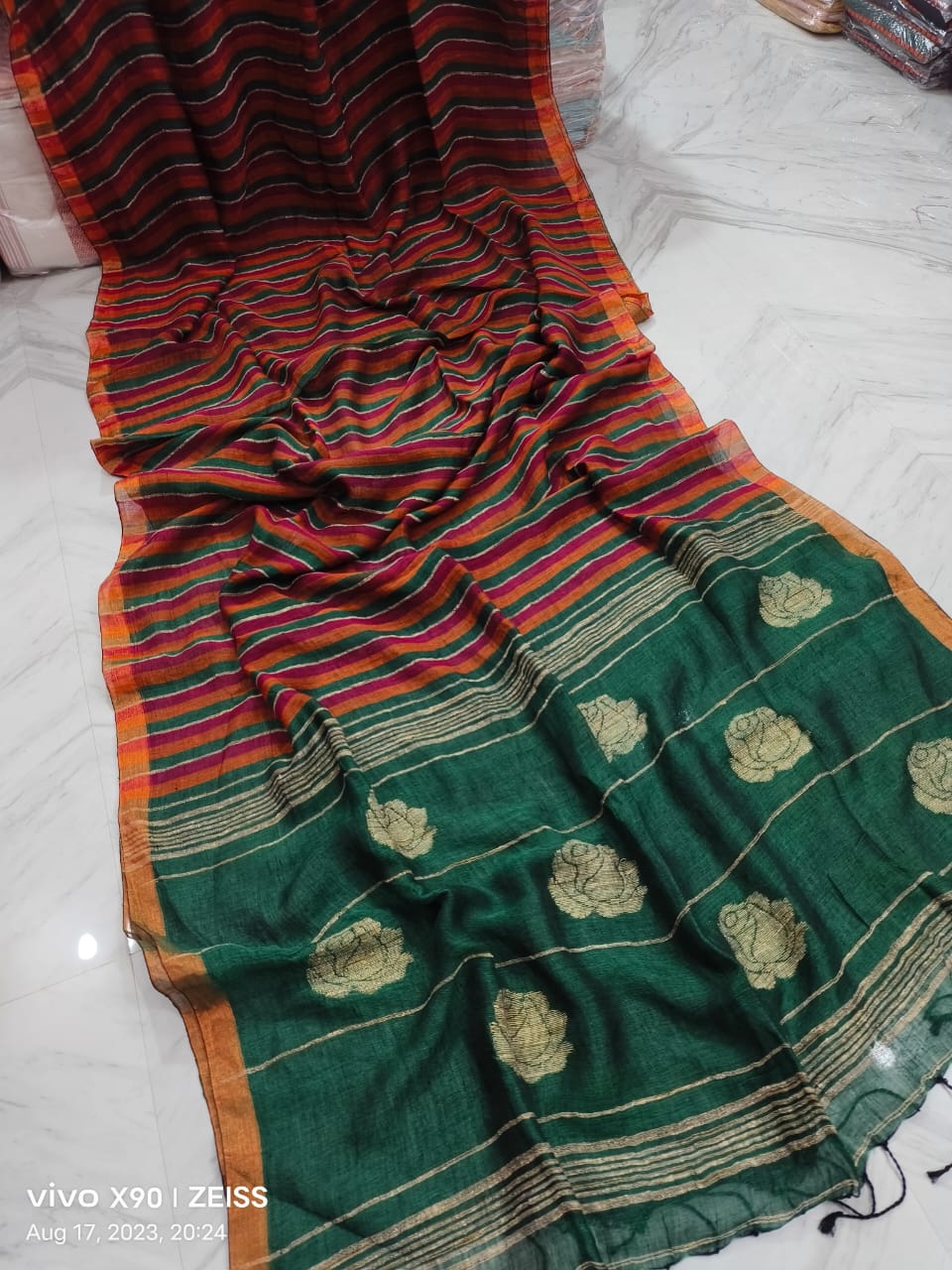 linen by linen saree
