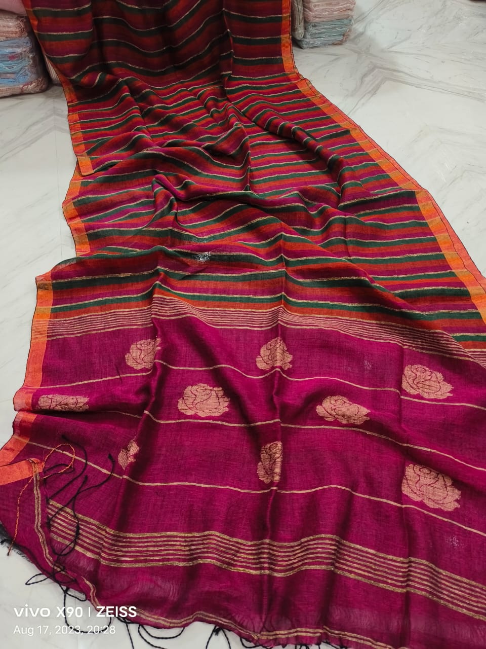 linen by linen saree