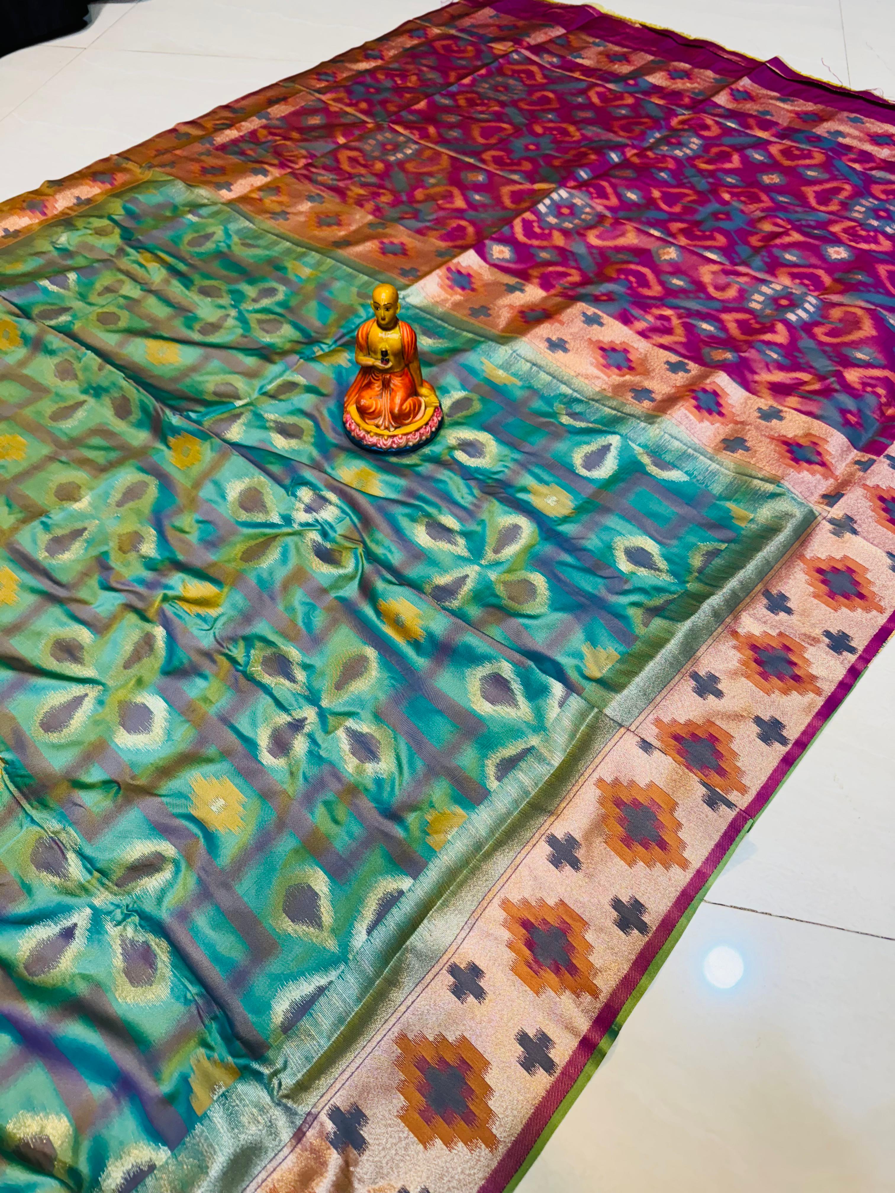 NEW EXCLUSIVE PATOLA PACHAMPALLY IKKAT SILK