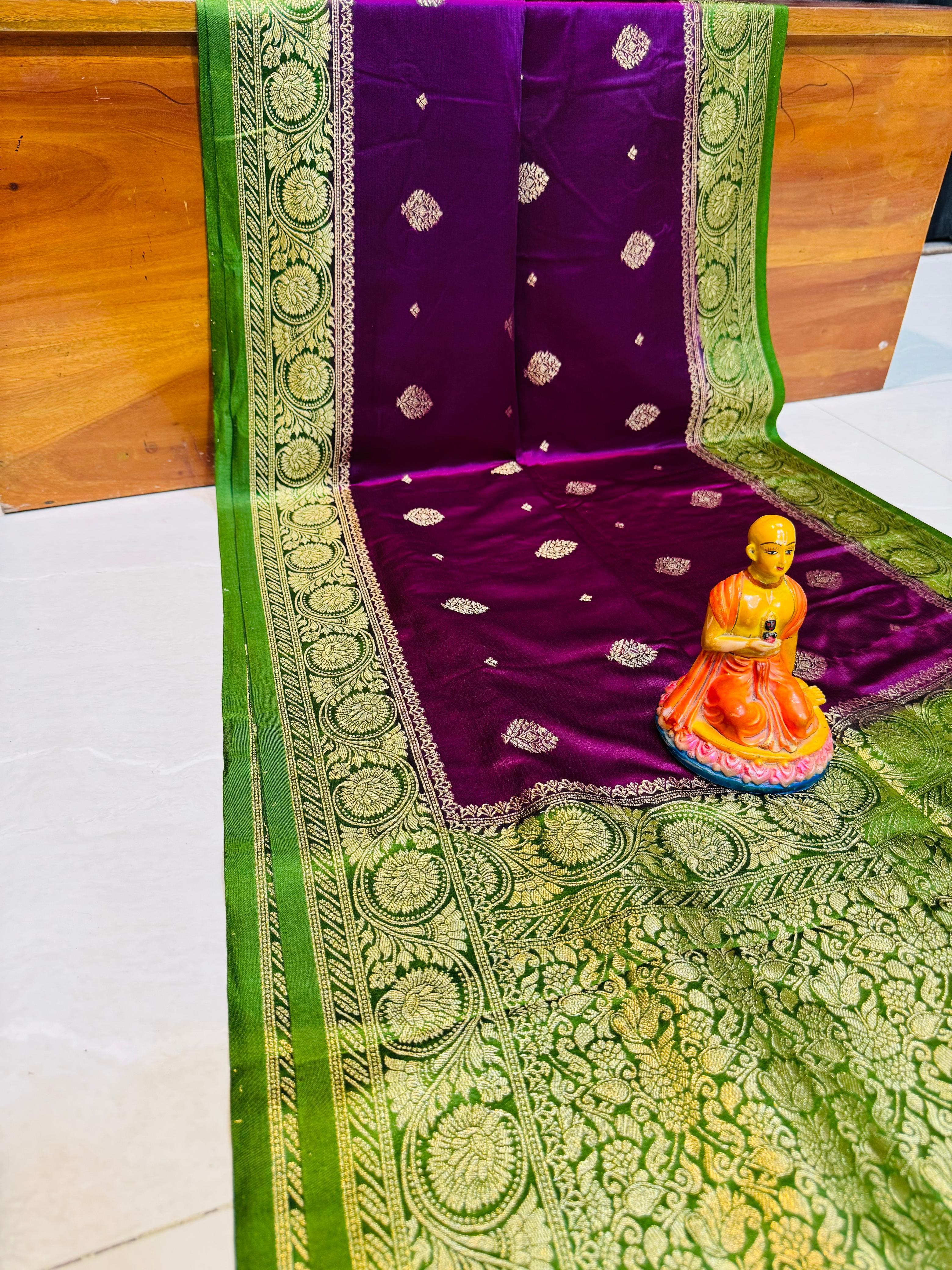 NEW EXCLUSIVE MASRU SATIN SILK BANARASI SAREE