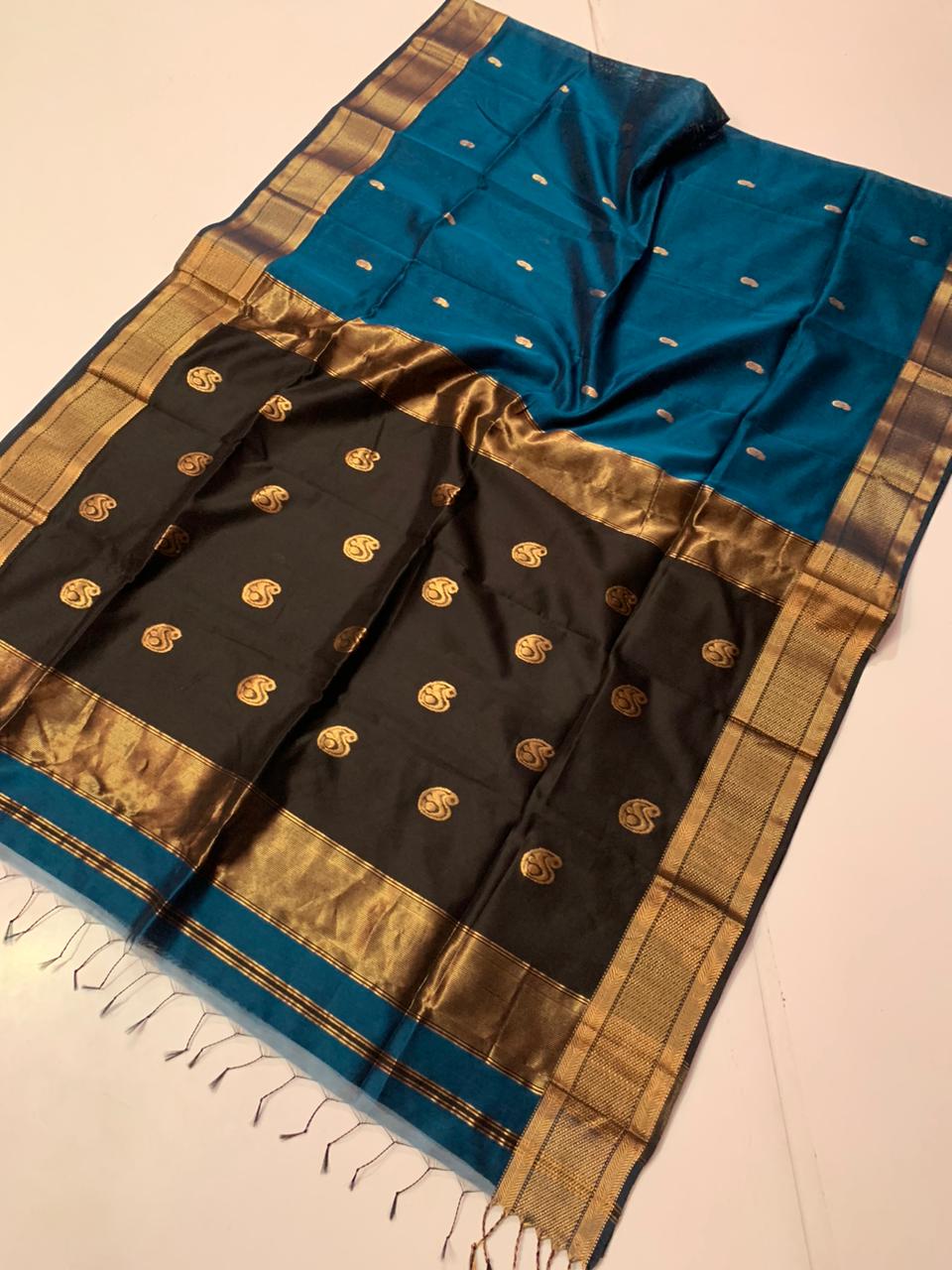 Maheshwari Mango Butta Saree