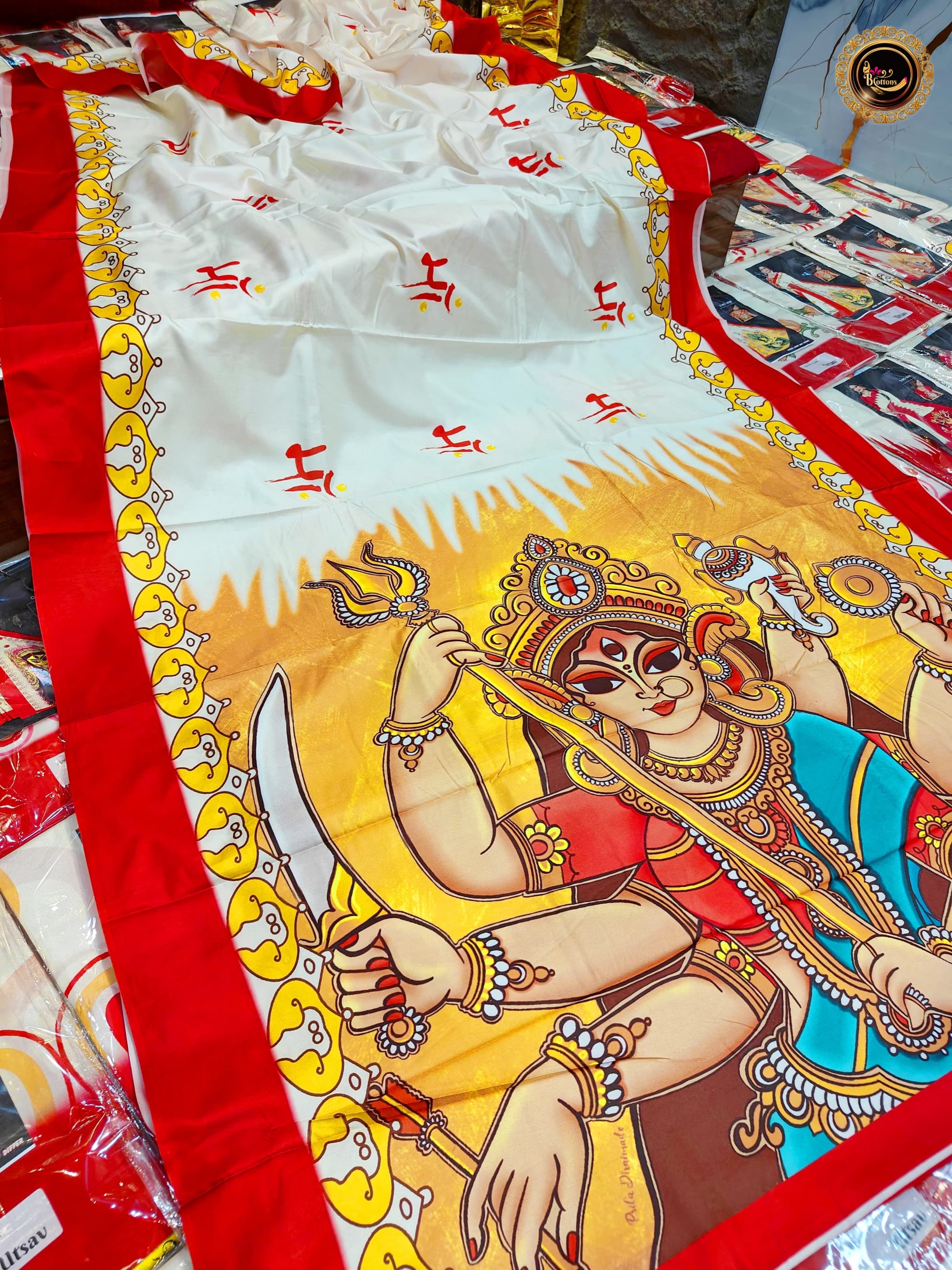 PREMIUM DEVIBARAN WITH VELVET BORDER