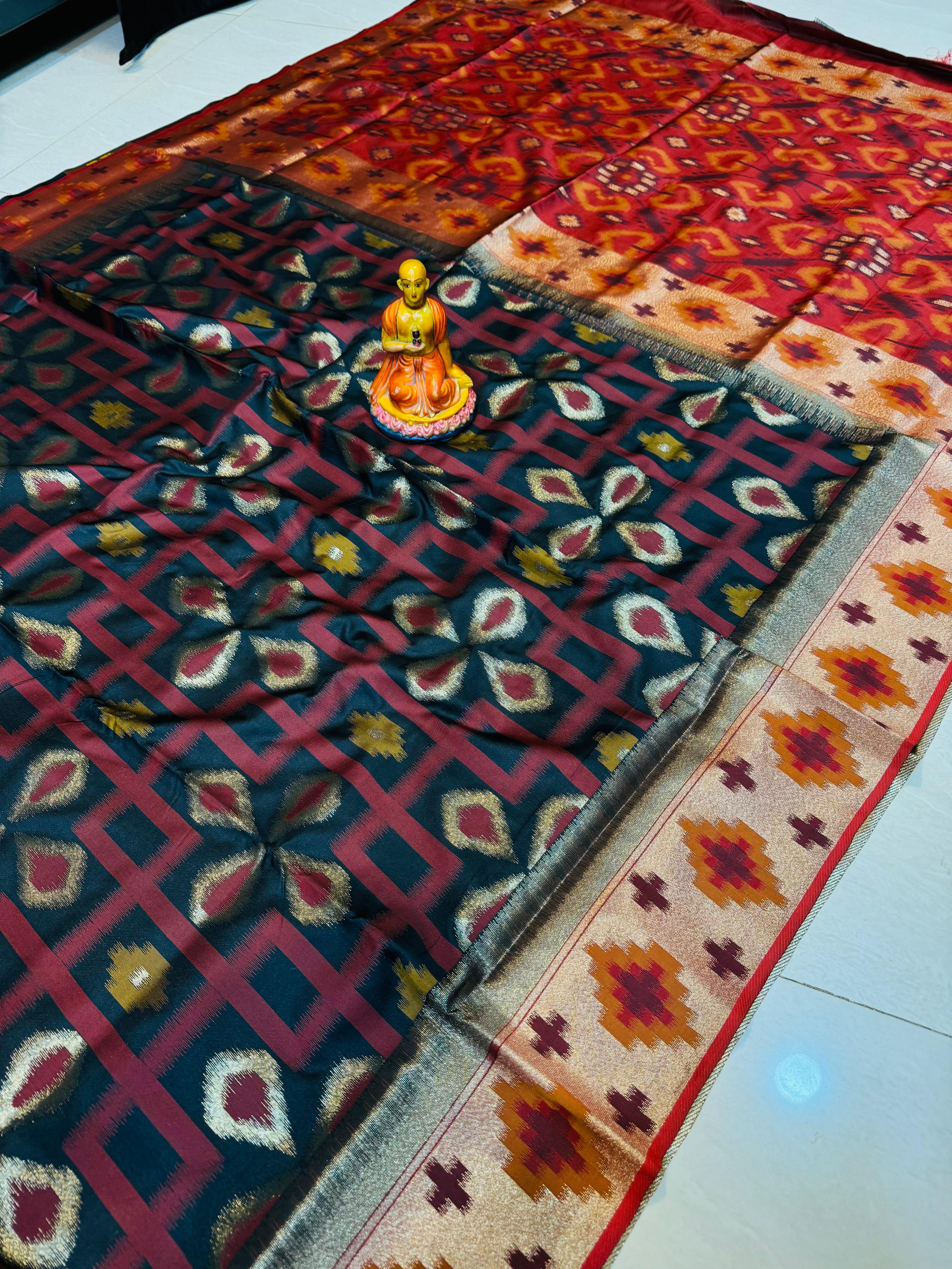 NEW EXCLUSIVE PATOLA PACHAMPALLY IKKAT SILK