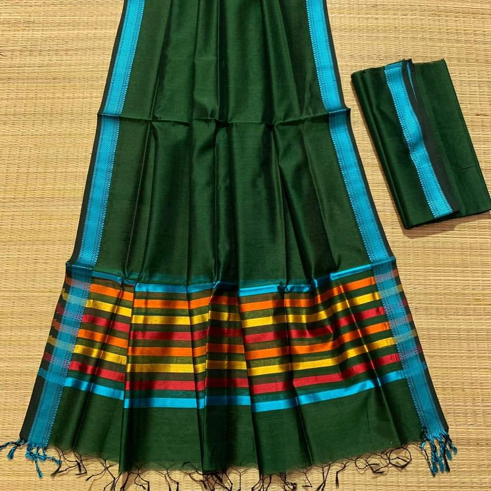 New Exclusive Design Maheshwari design cotton silk saree