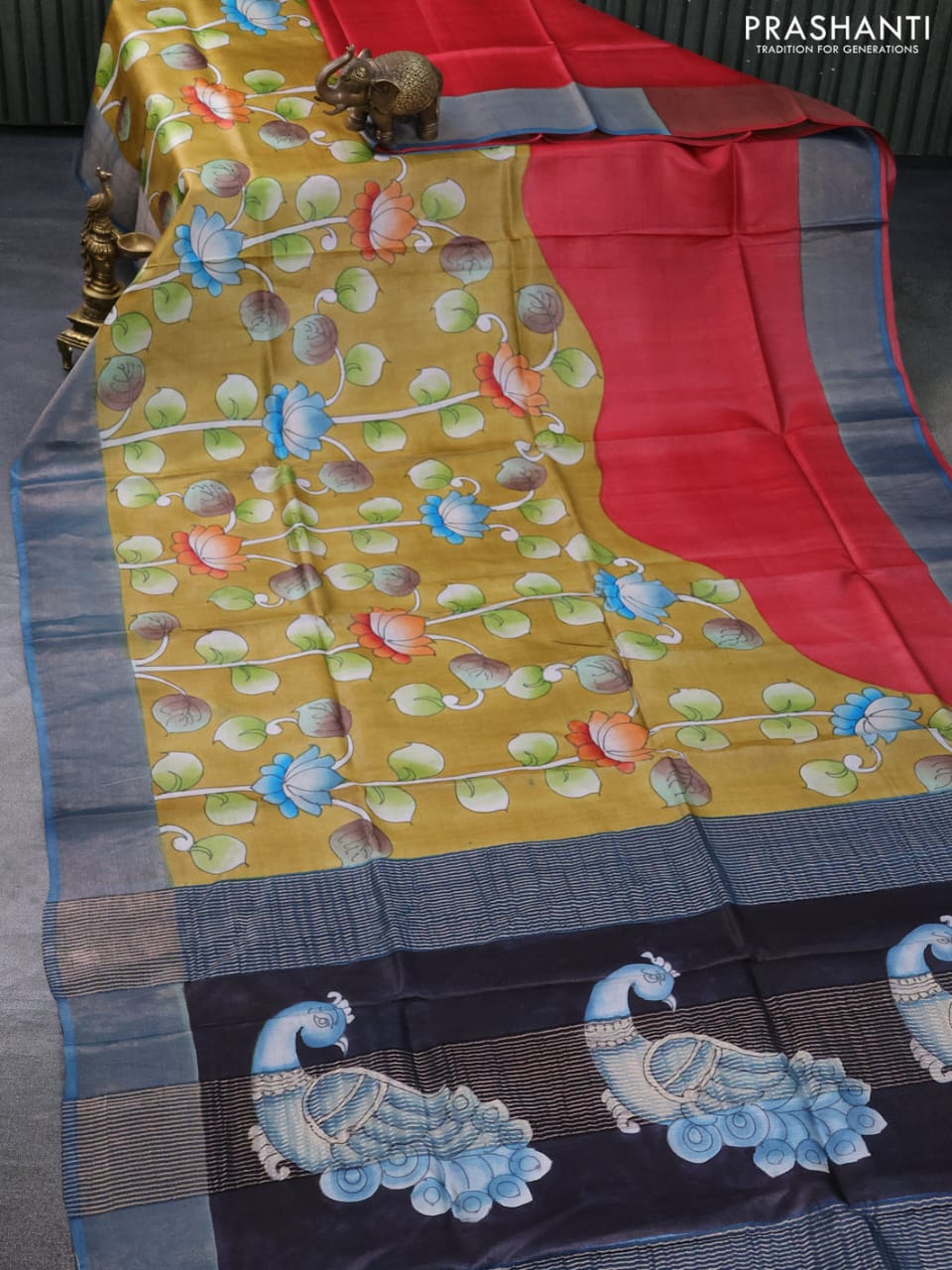 Premium Zari Tussar Saree