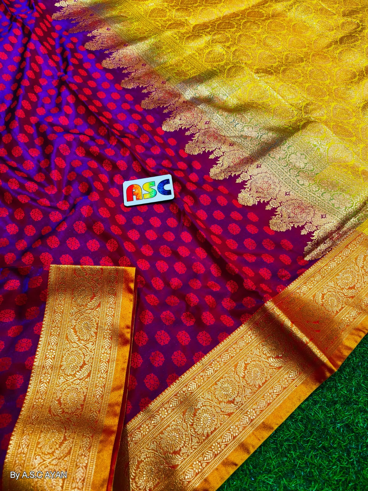 Bangalore Tanchui Banarasi Saree – All-Over Weave with Banarasi Borde