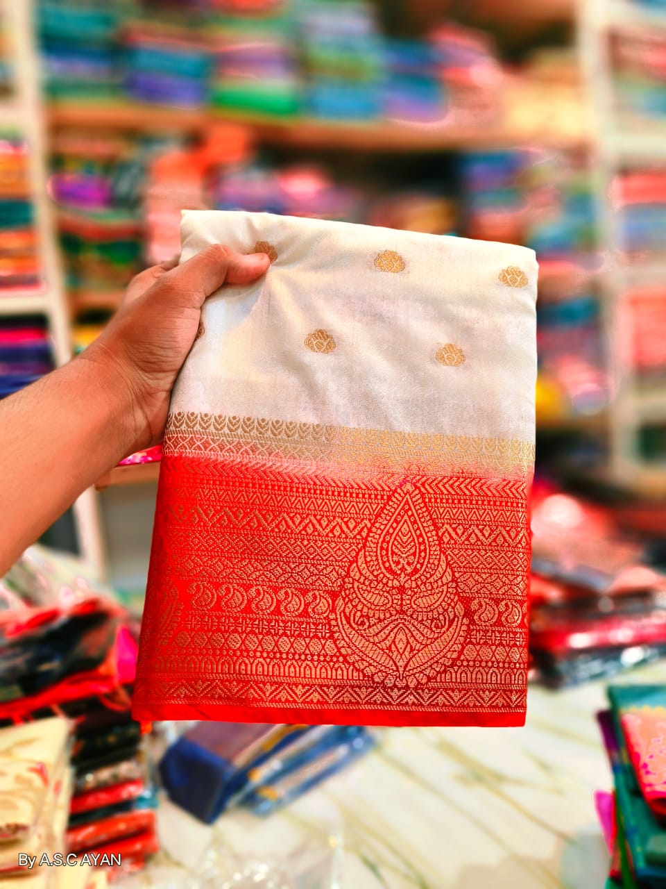 Raw Bangalore Silk 2D Saree