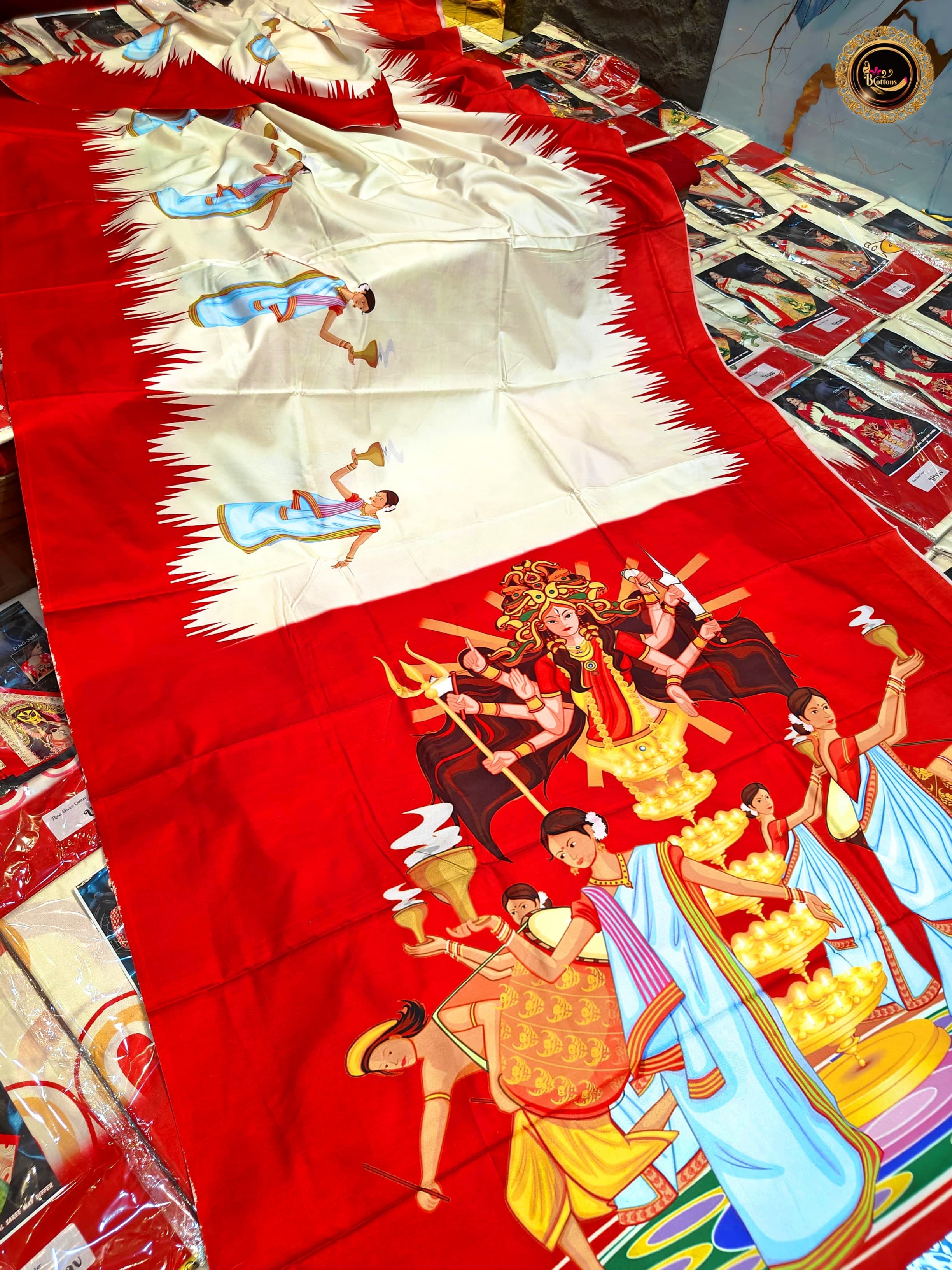 PREMIUM DEVIBARAN WITH VELVET BORDER