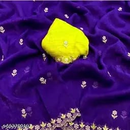 Elegant Kranchy Chiffon Saree