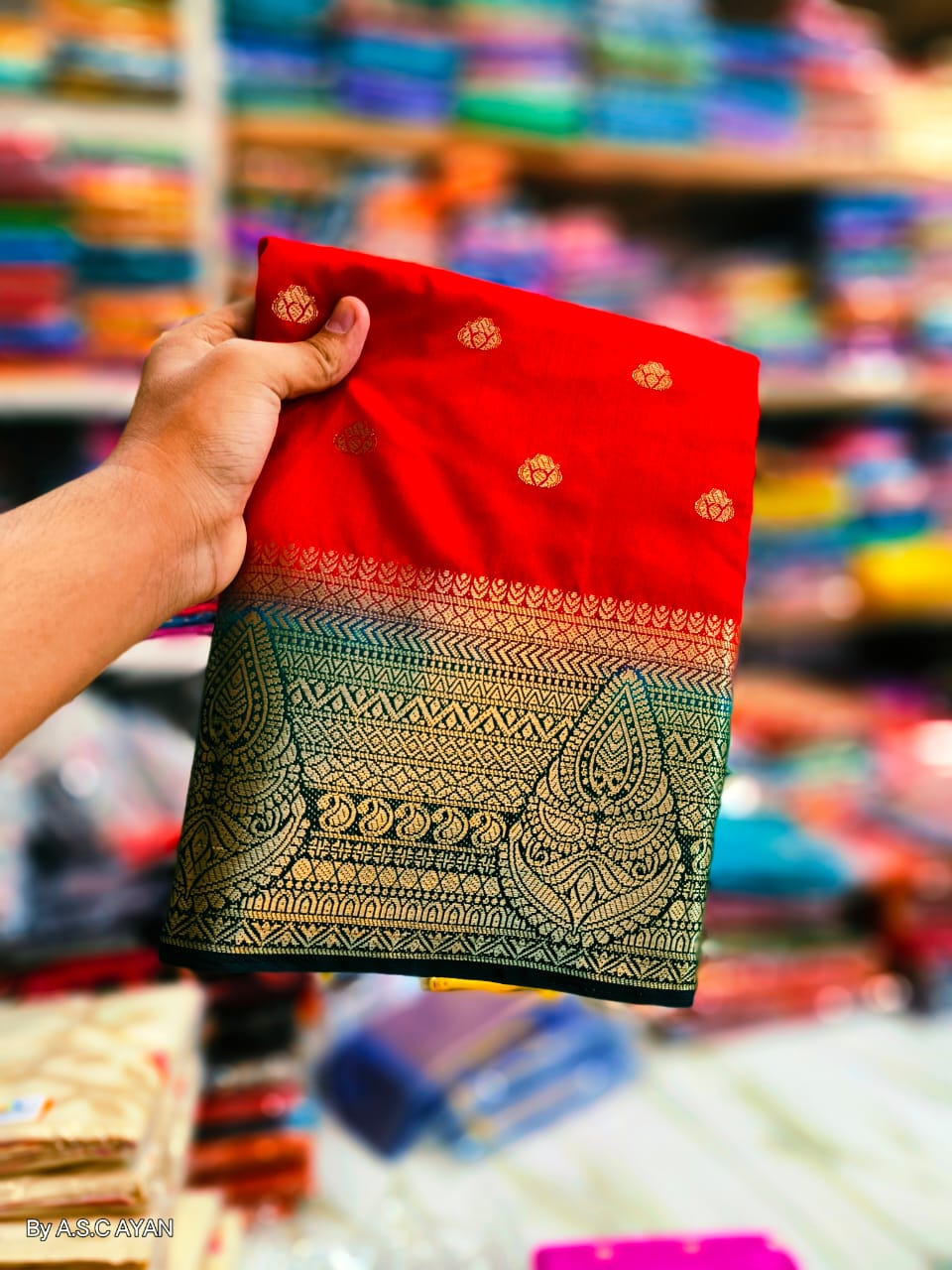 Raw Bangalore Silk 2D Saree