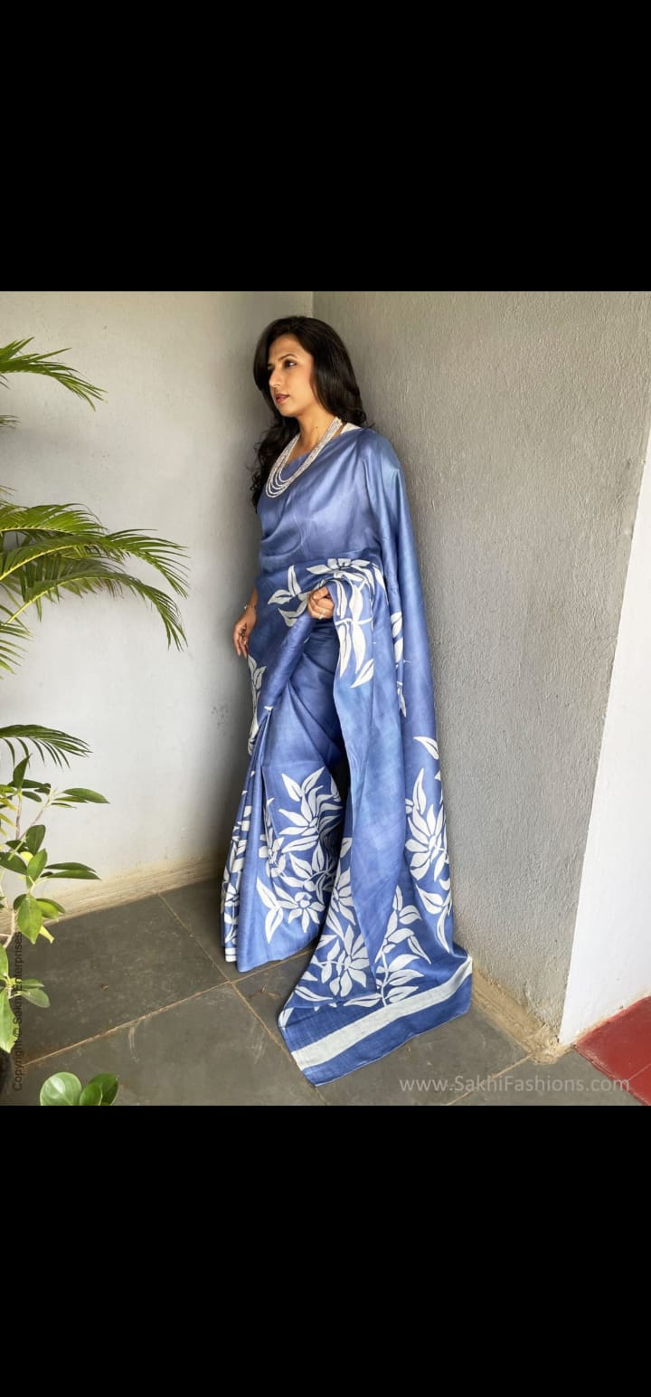  Pure Bisnupur Silk Hand Wax Batik Saree