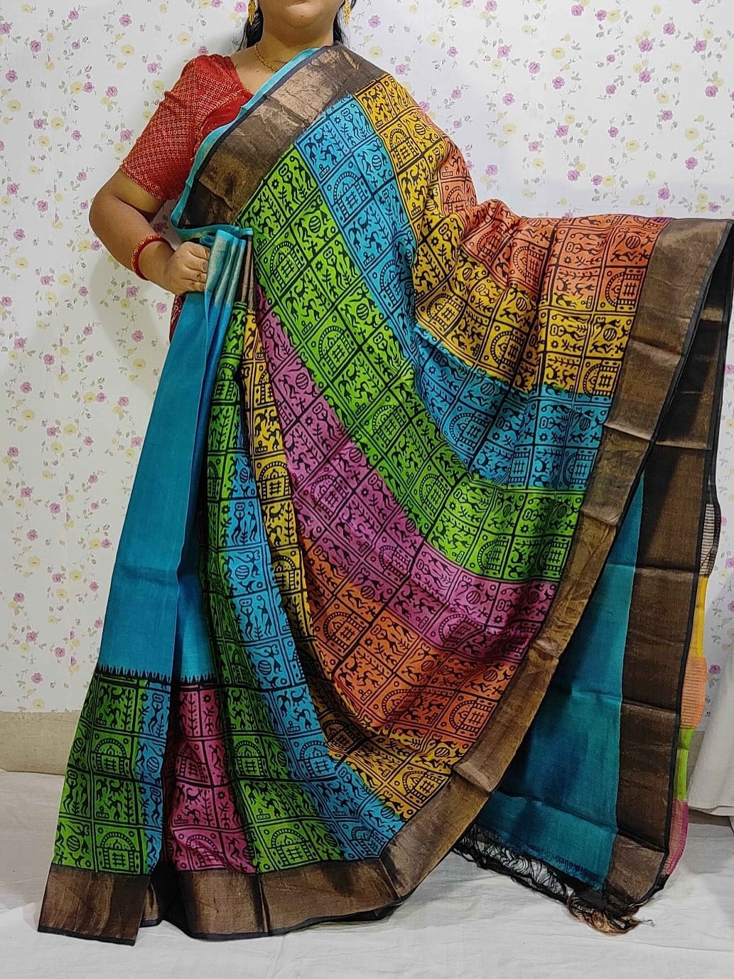 Premium Quality Zari Border Tussar