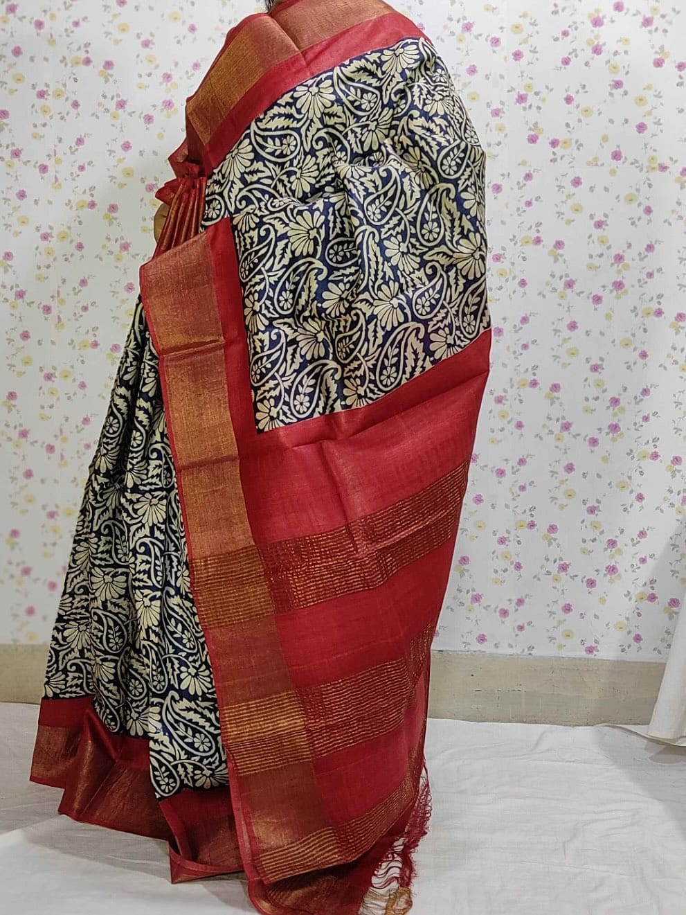 Premium Quality Zari Border Tussar