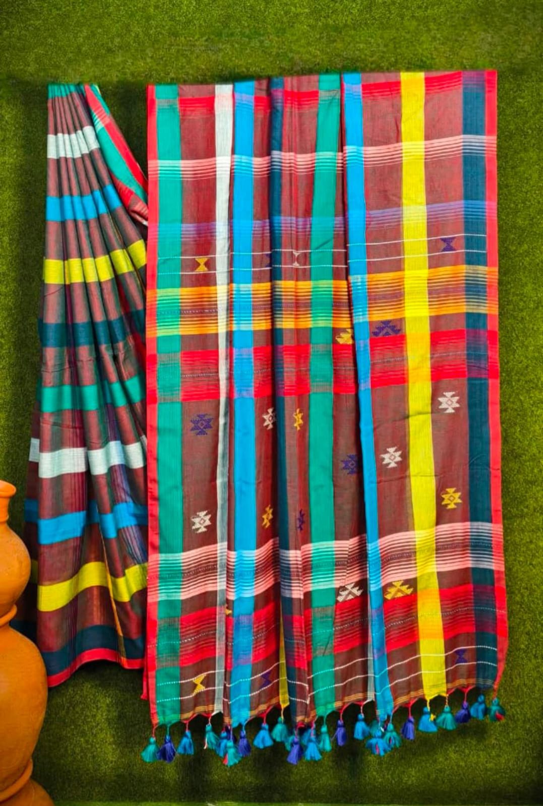 Pure Cotton Handwoven Saree