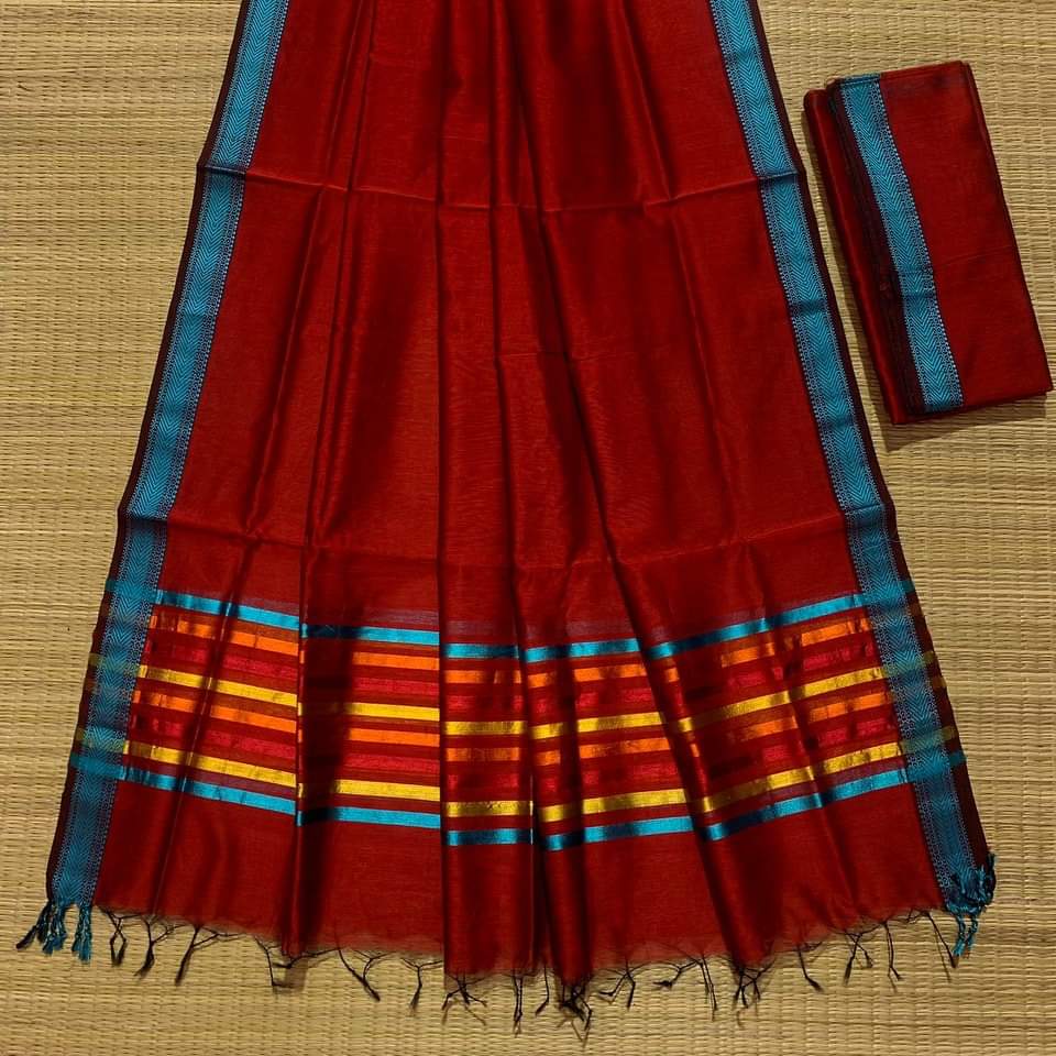 New Exclusive Design Maheshwari design cotton silk saree
