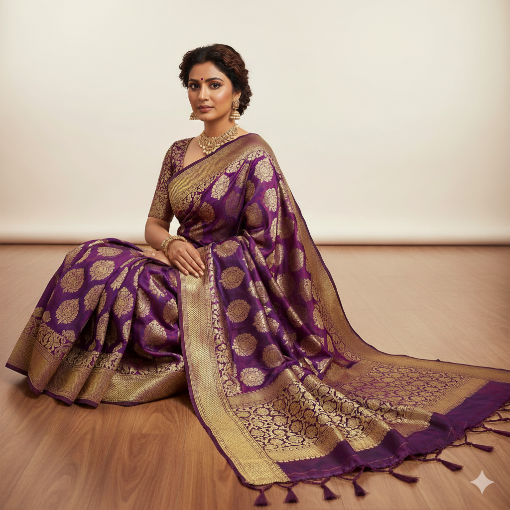 New Dual Tone Kathan Silk