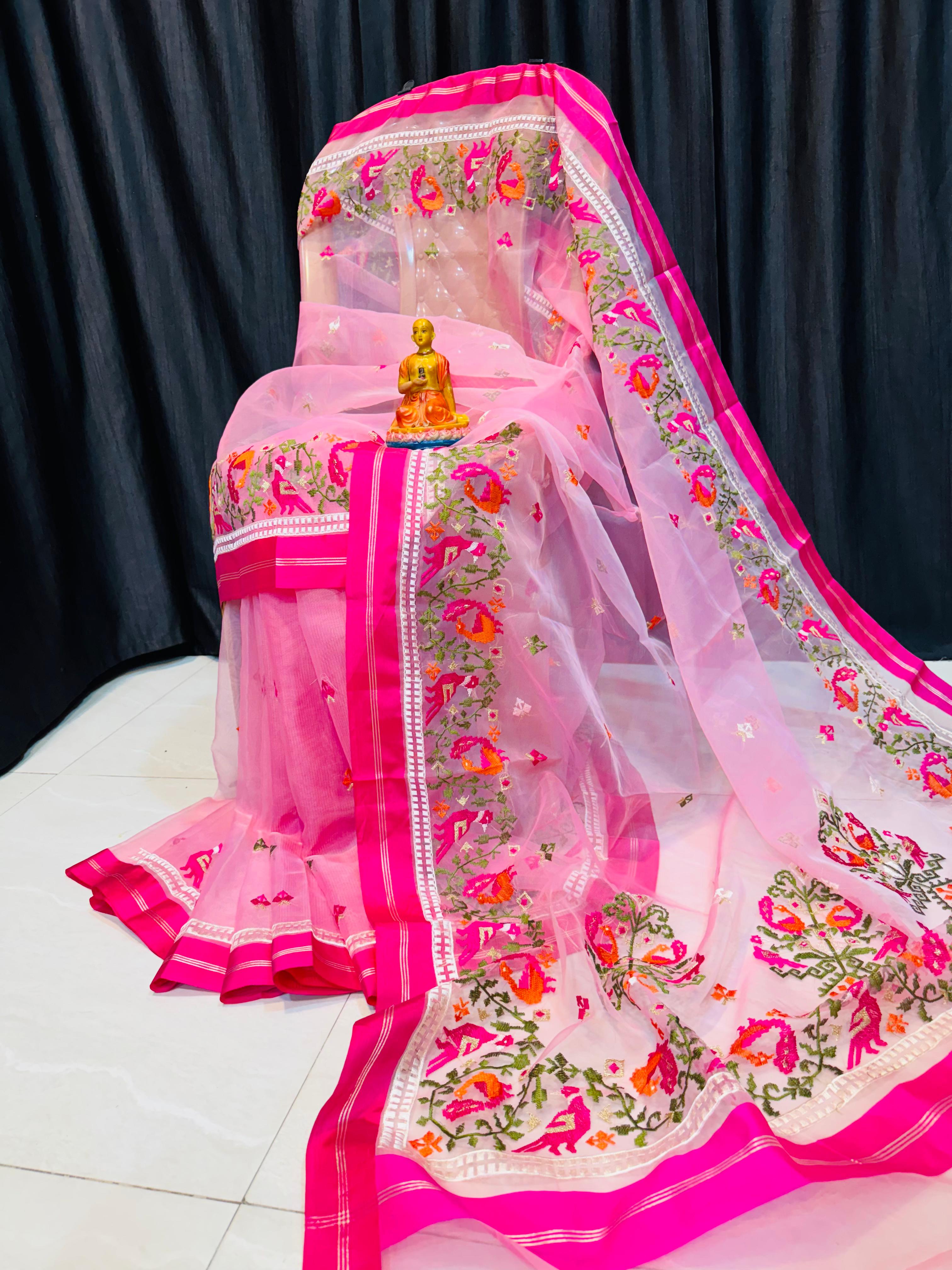 Resom Masline Patola Amboderi Saree