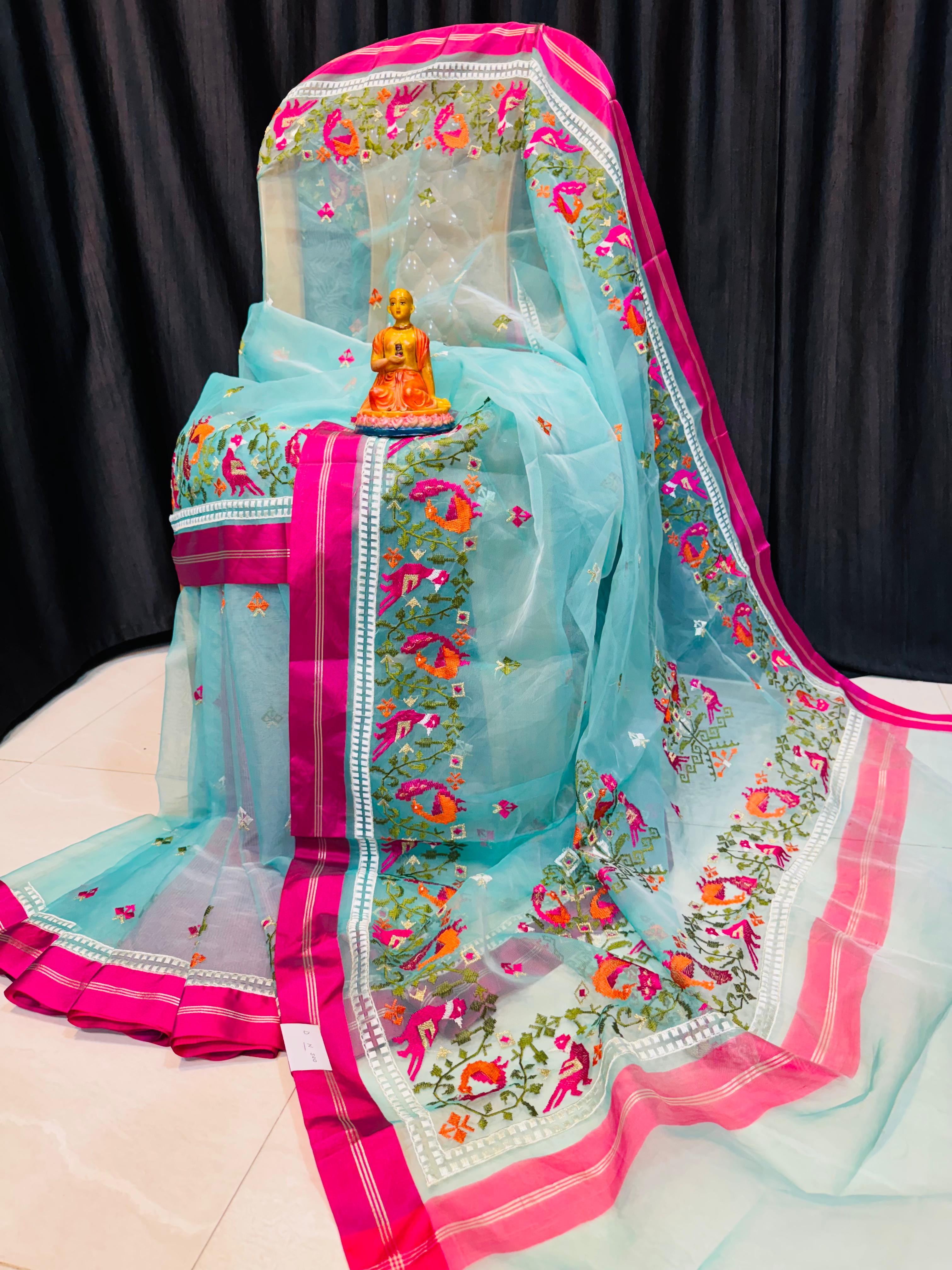 Resom Masline Patola Amboderi Saree