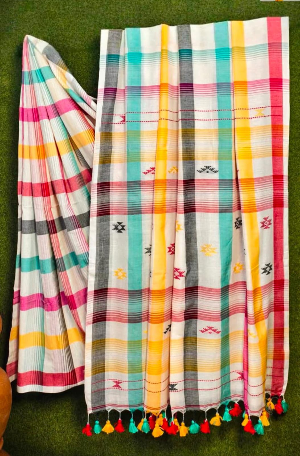 Pure Cotton Handwoven Saree