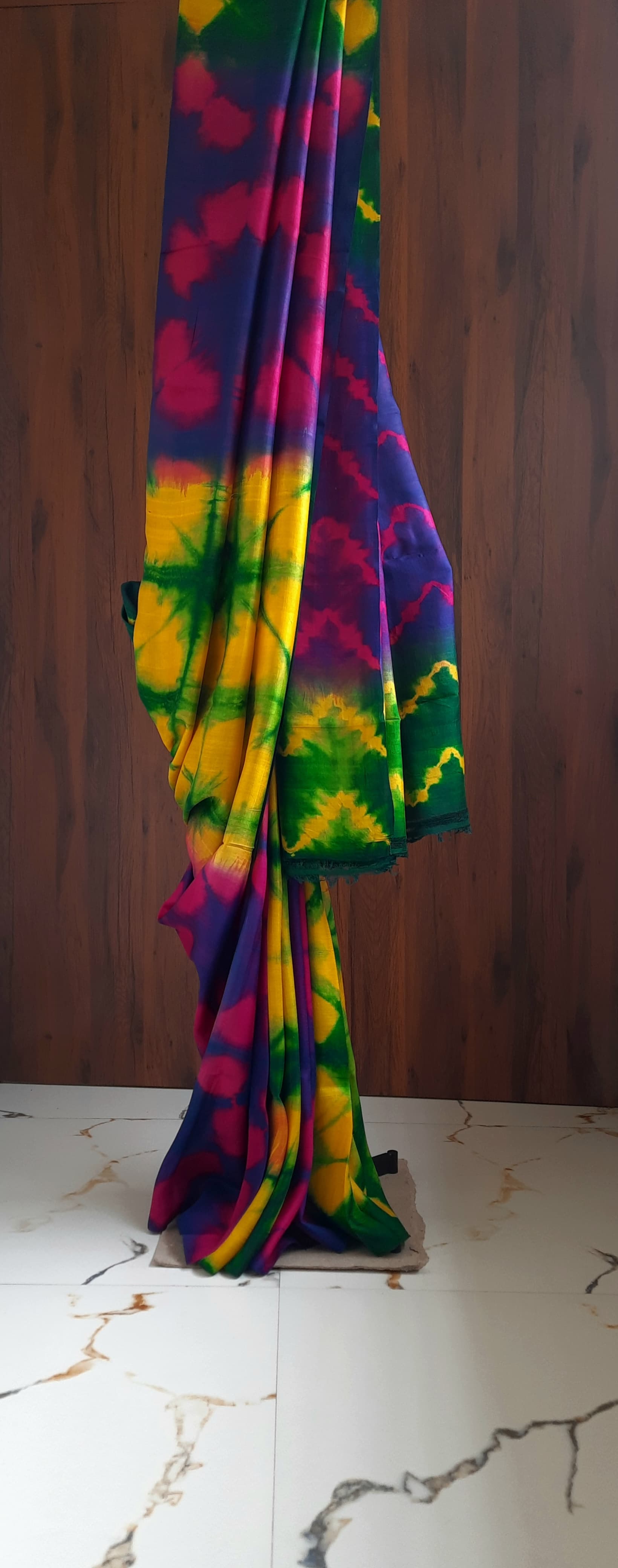 Pure Silk Special Shibori Tie-Dye Saree