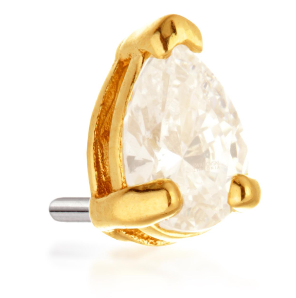 14ct Teardrop gem