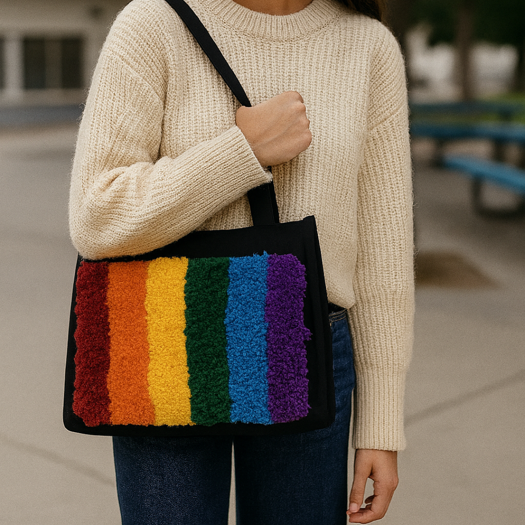 Bolsa de ombro arco-íris