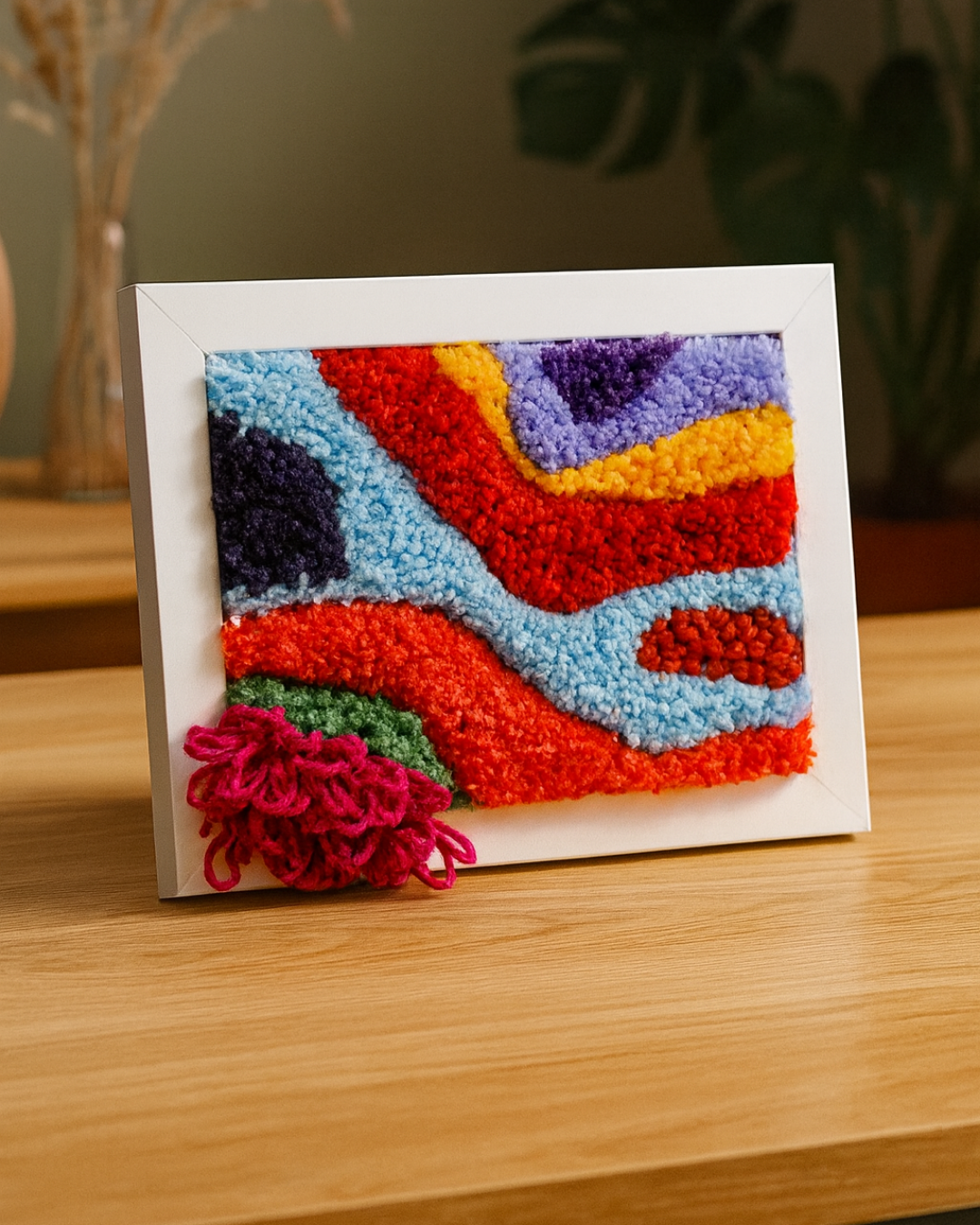 Quadro com tapeçaria