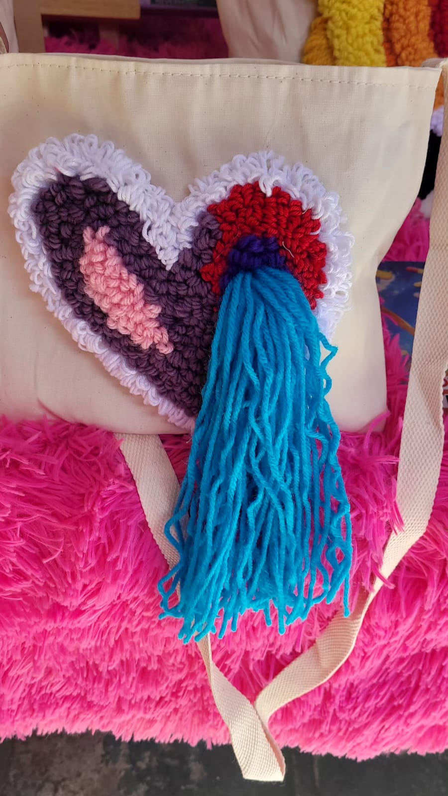 Bolsa personalizada com coração