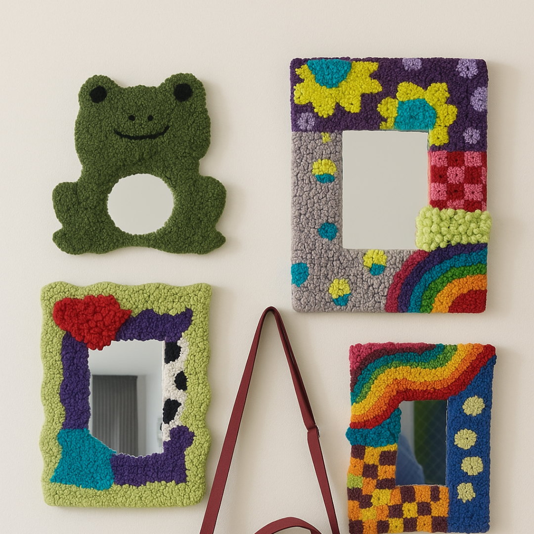 Espelho Decorativo com Tapeçaria