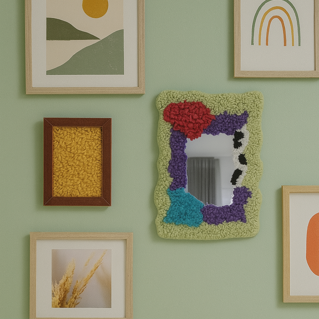 Espelho decorativo artesanal