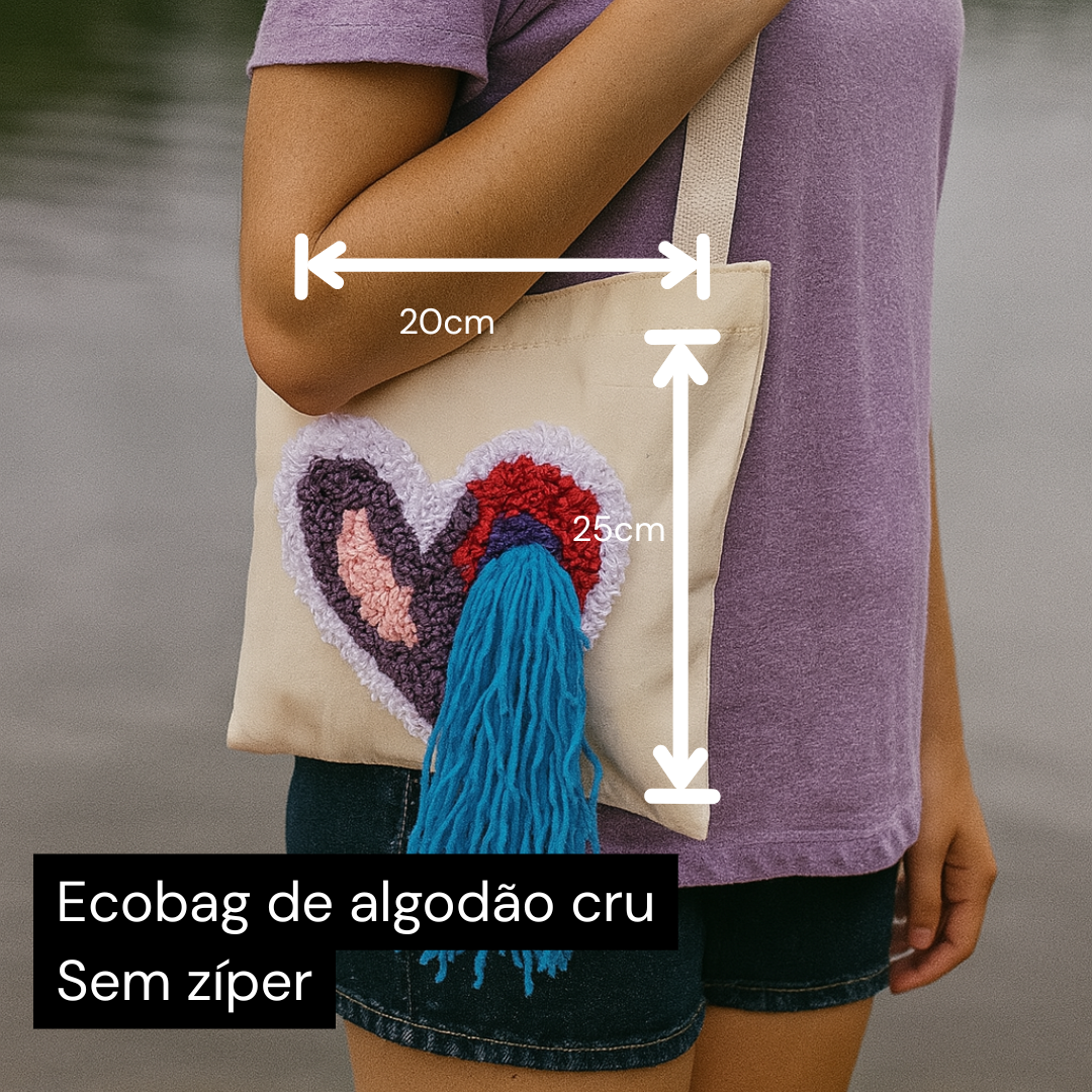 Bolsa personalizada com coração