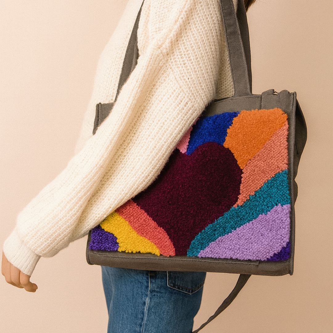 Bolsa artesanal com alça