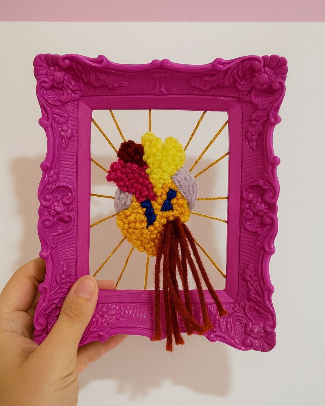 Quadro coração vazado