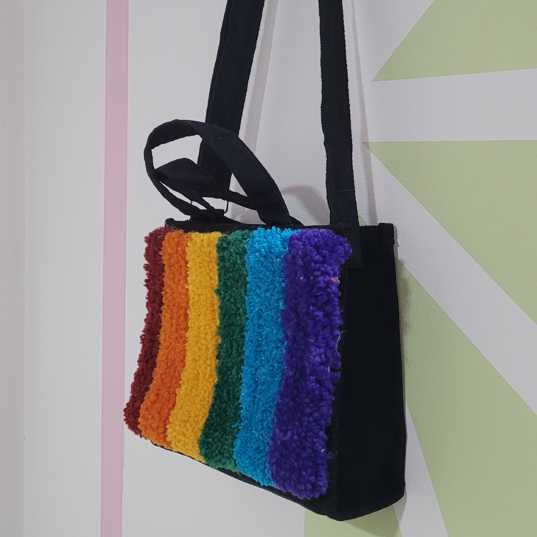 Bolsa de ombro arco-íris