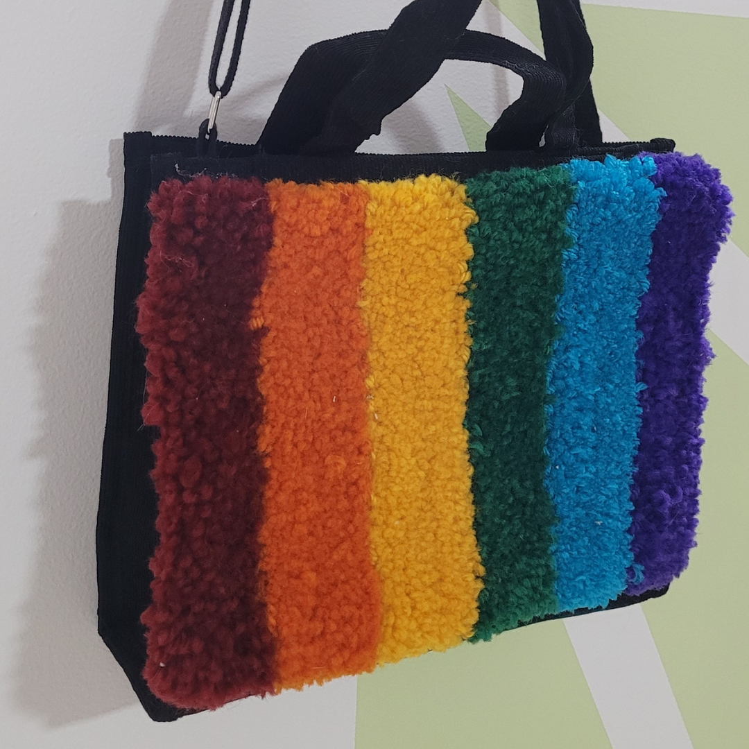 Bolsa de ombro arco-íris