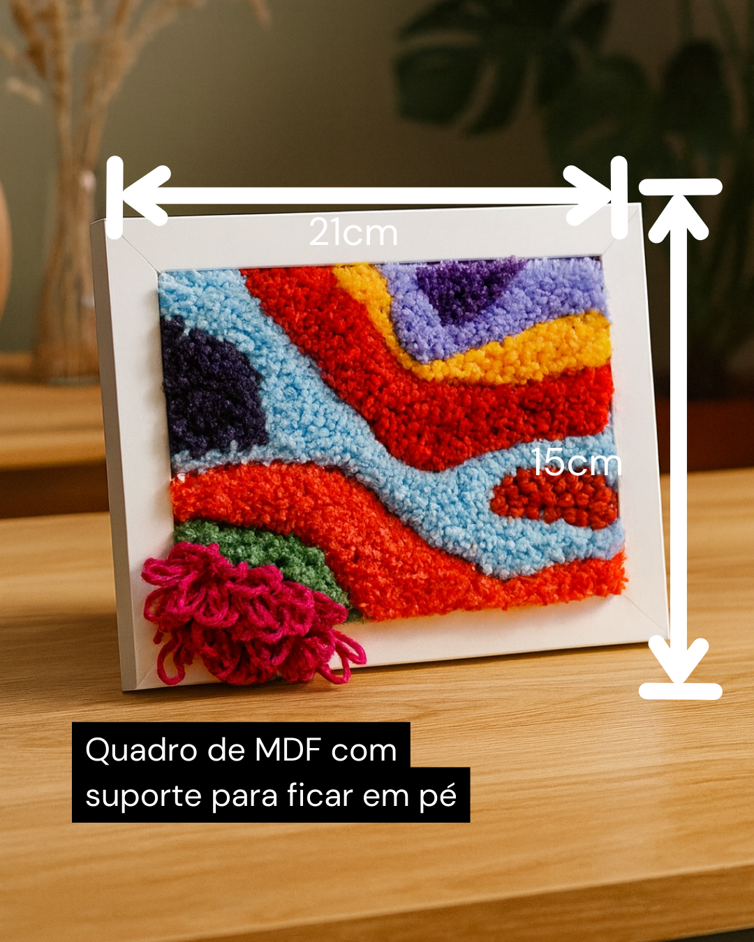 Quadro com tapeçaria