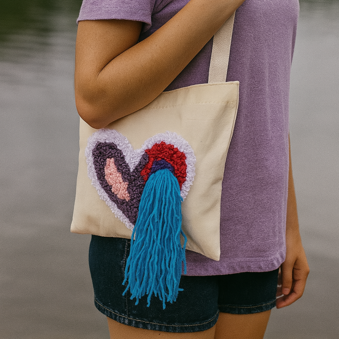 Bolsa personalizada com coração