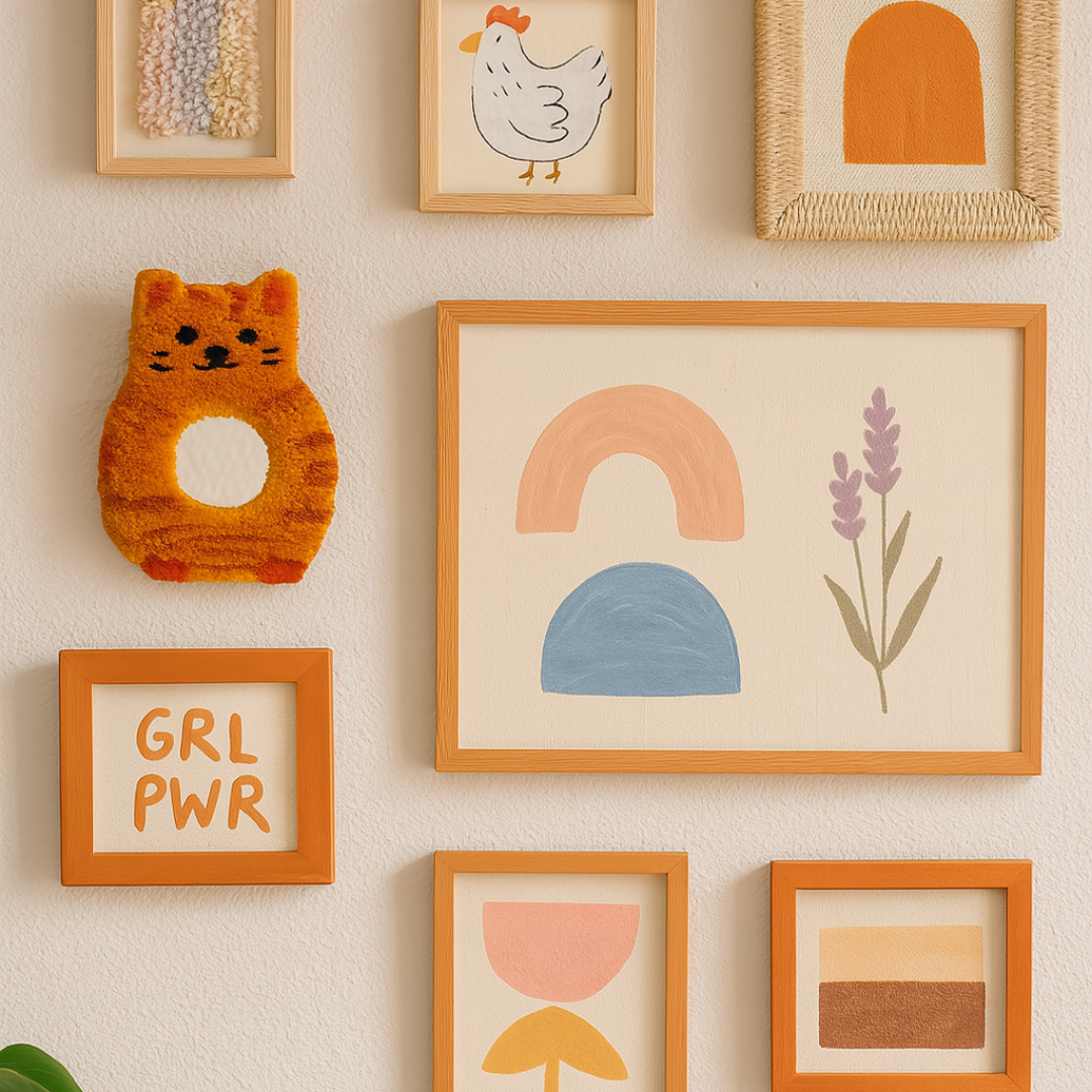 Espelho decorativo de gato