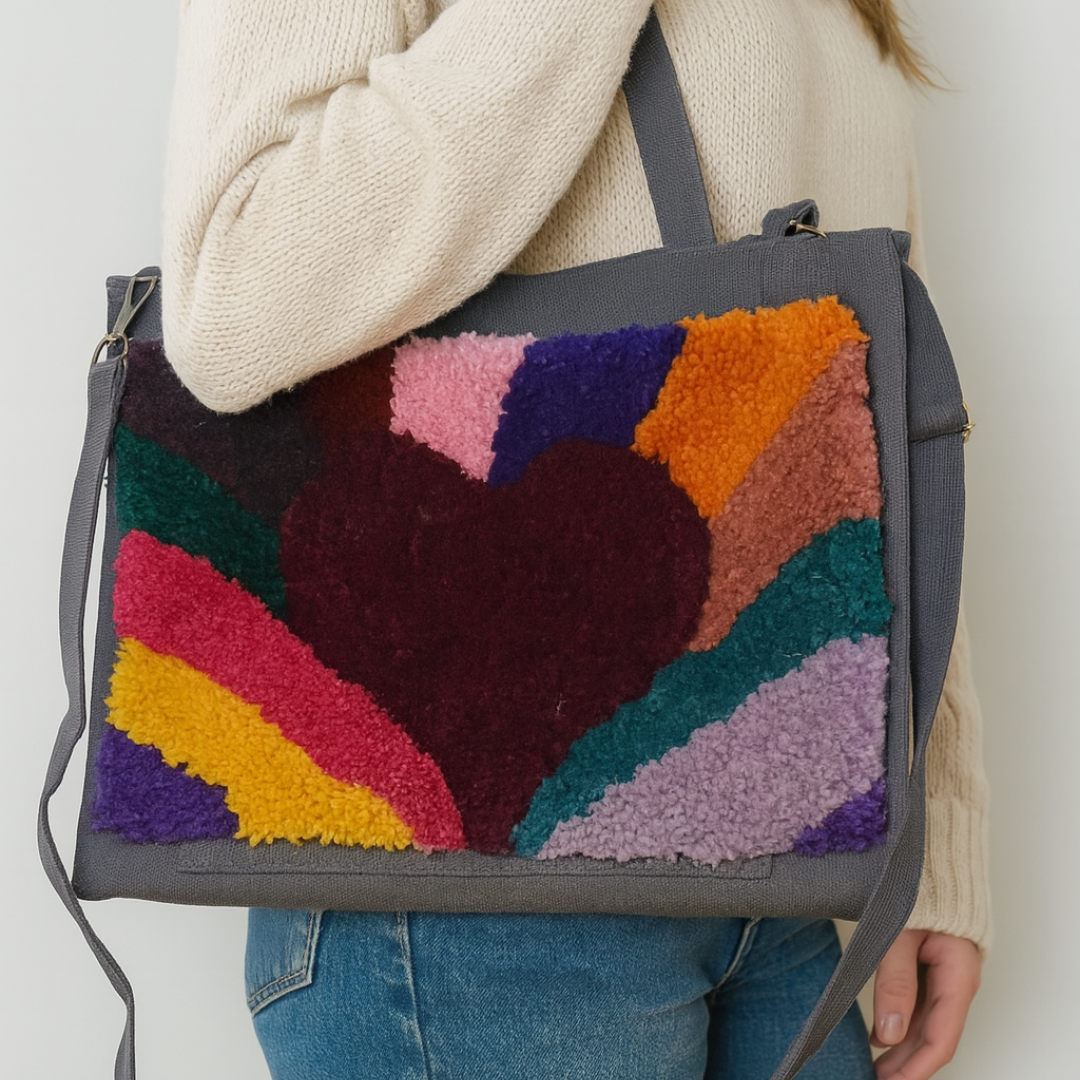 Bolsa artesanal com alça