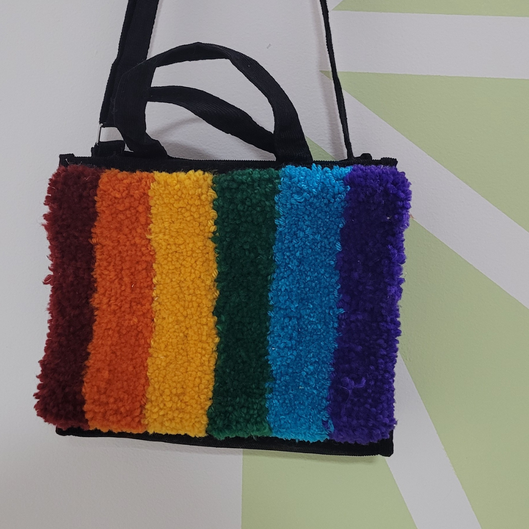 Bolsa de ombro arco-íris