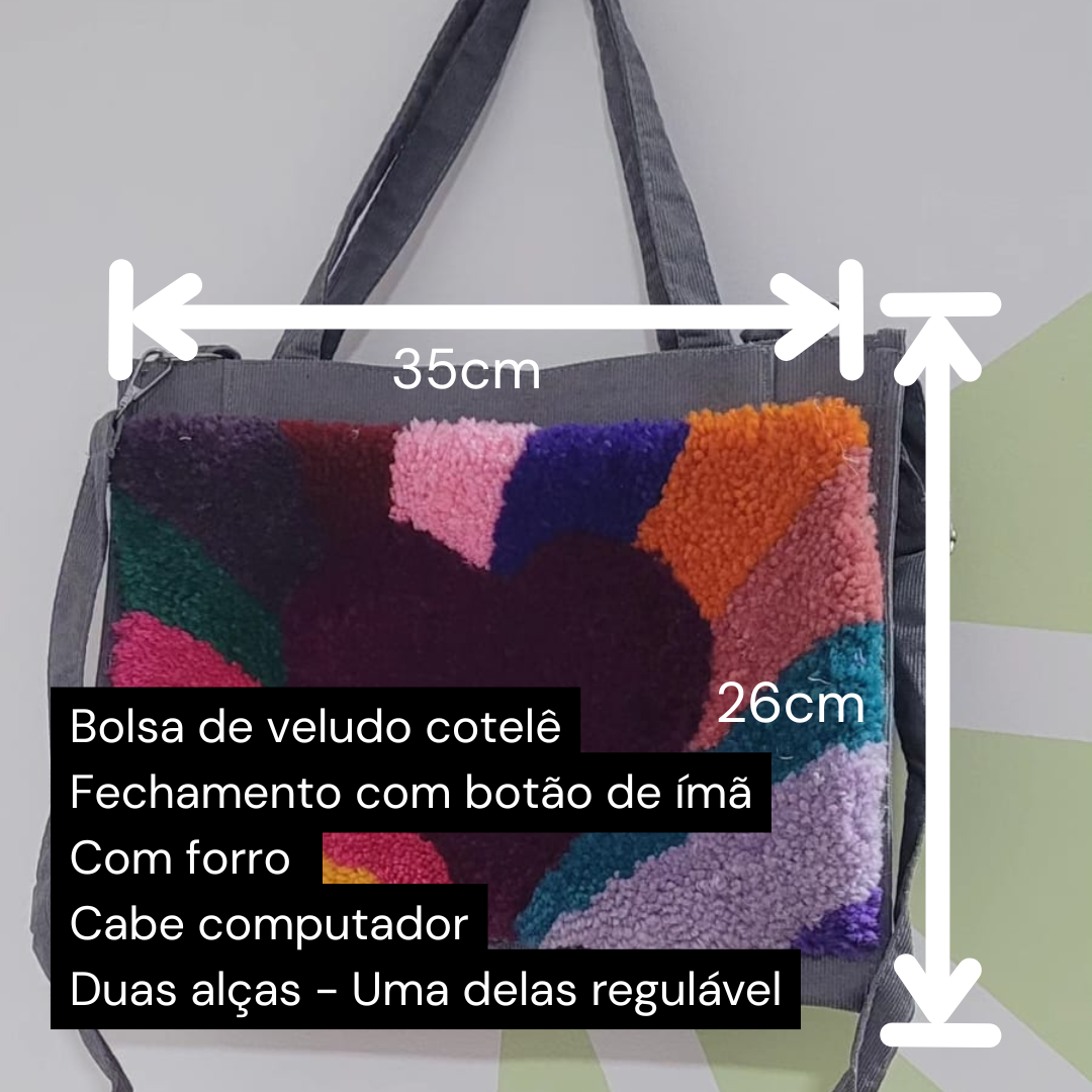 Bolsa artesanal com alça