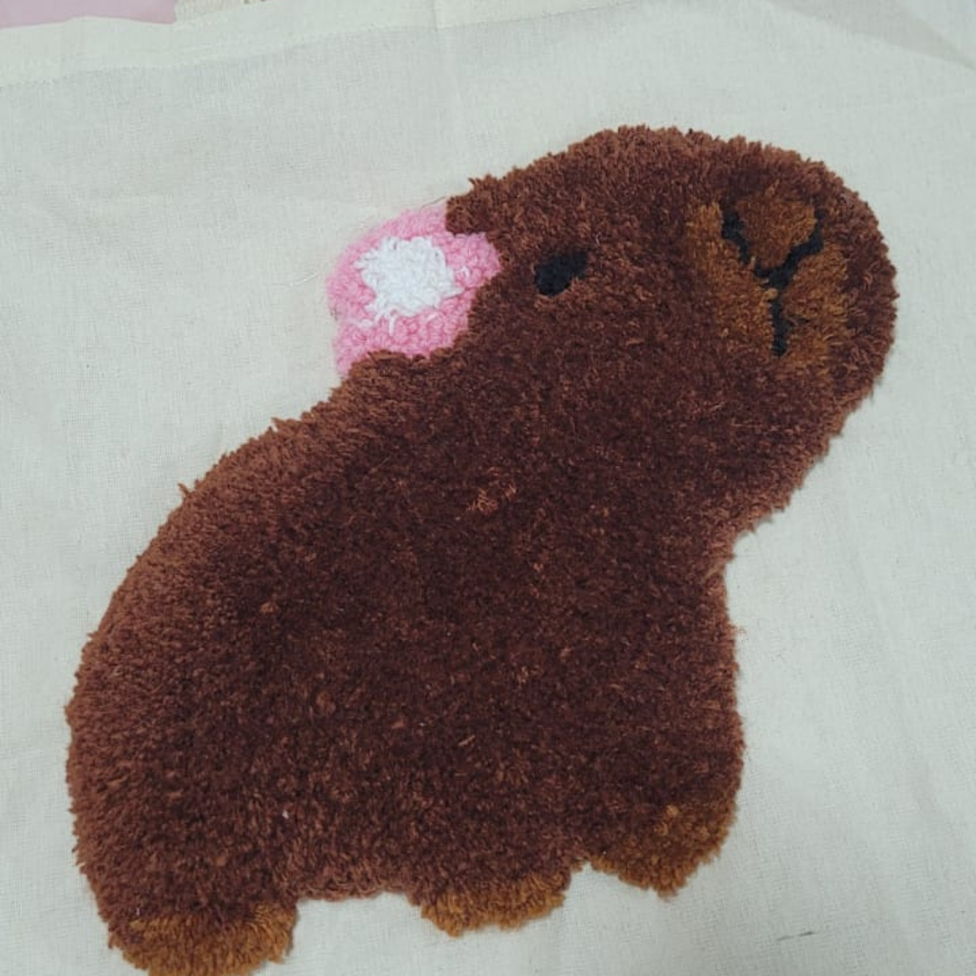 Ecobag com Capivara Bordada