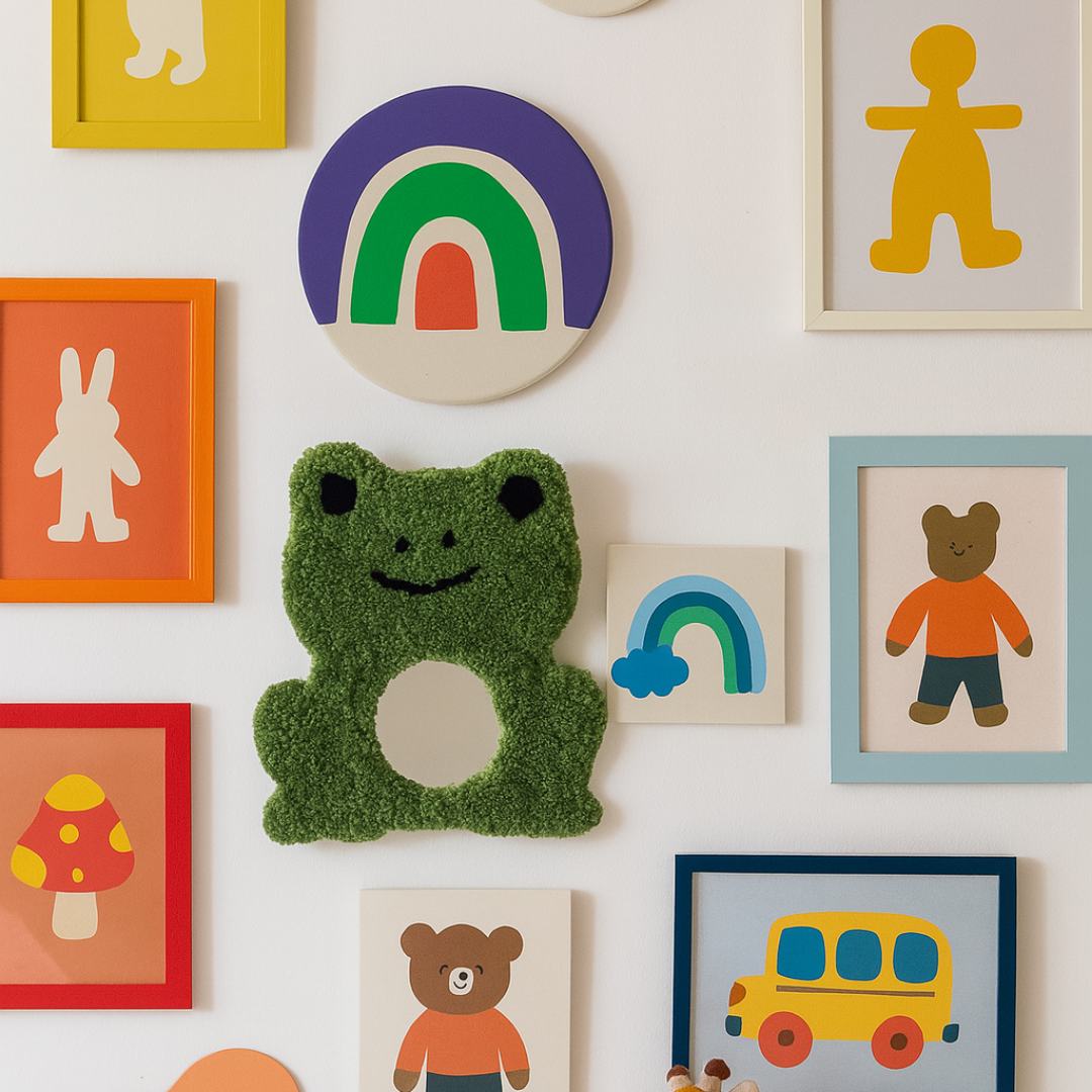 Espelho de parede sapo peludo