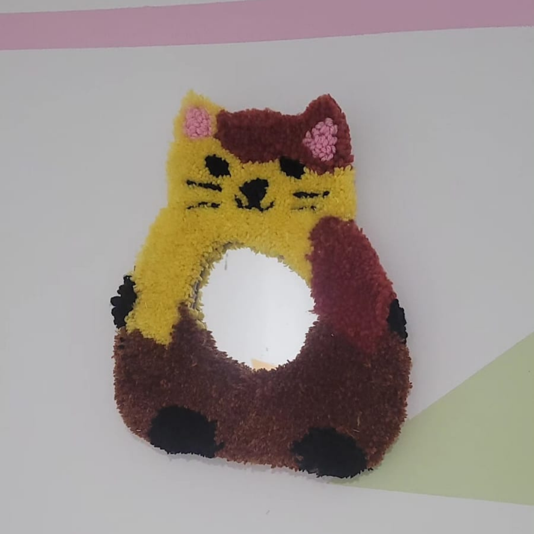 Espelho decorativo de gato